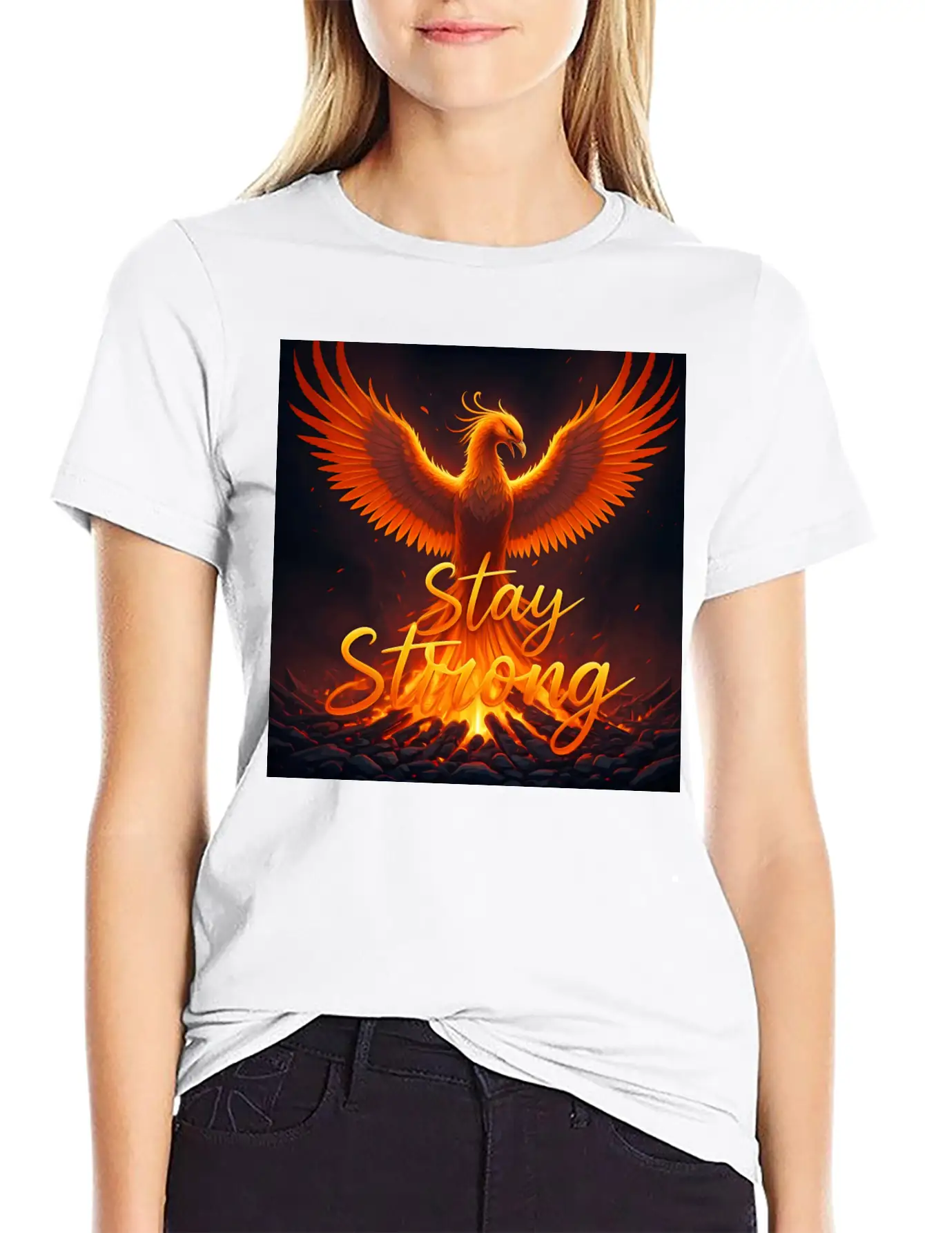 Stay Strong Unisex Short Sleeve Soft Cotton T-Shirt – Casual Everyday Wear