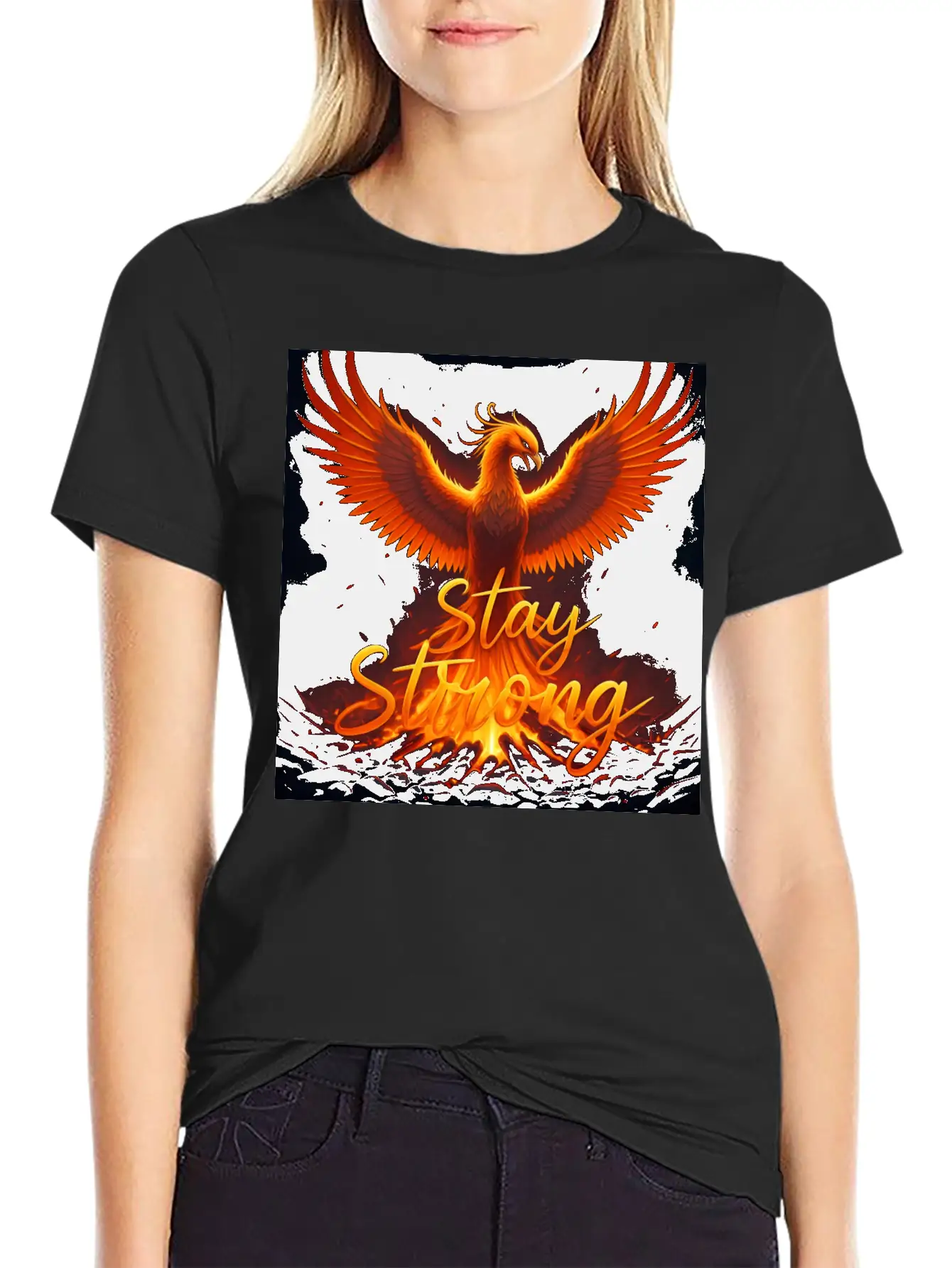 Stay Strong Unisex Short Sleeve Soft Cotton T-Shirt – Casual Everyday Wear