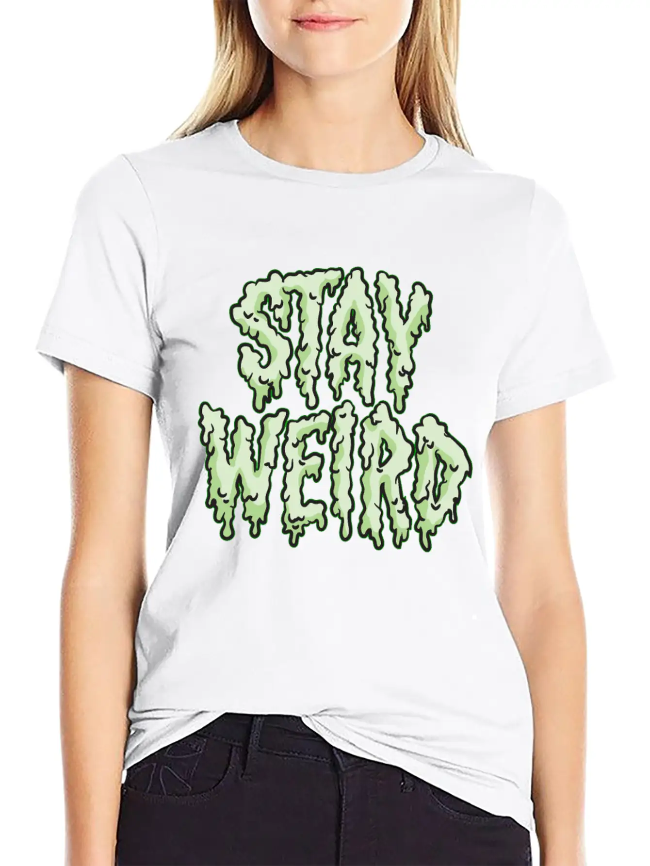 Stay Weird Stylish Everyday T-Shirt – Unisex Basic Cotton Tee
