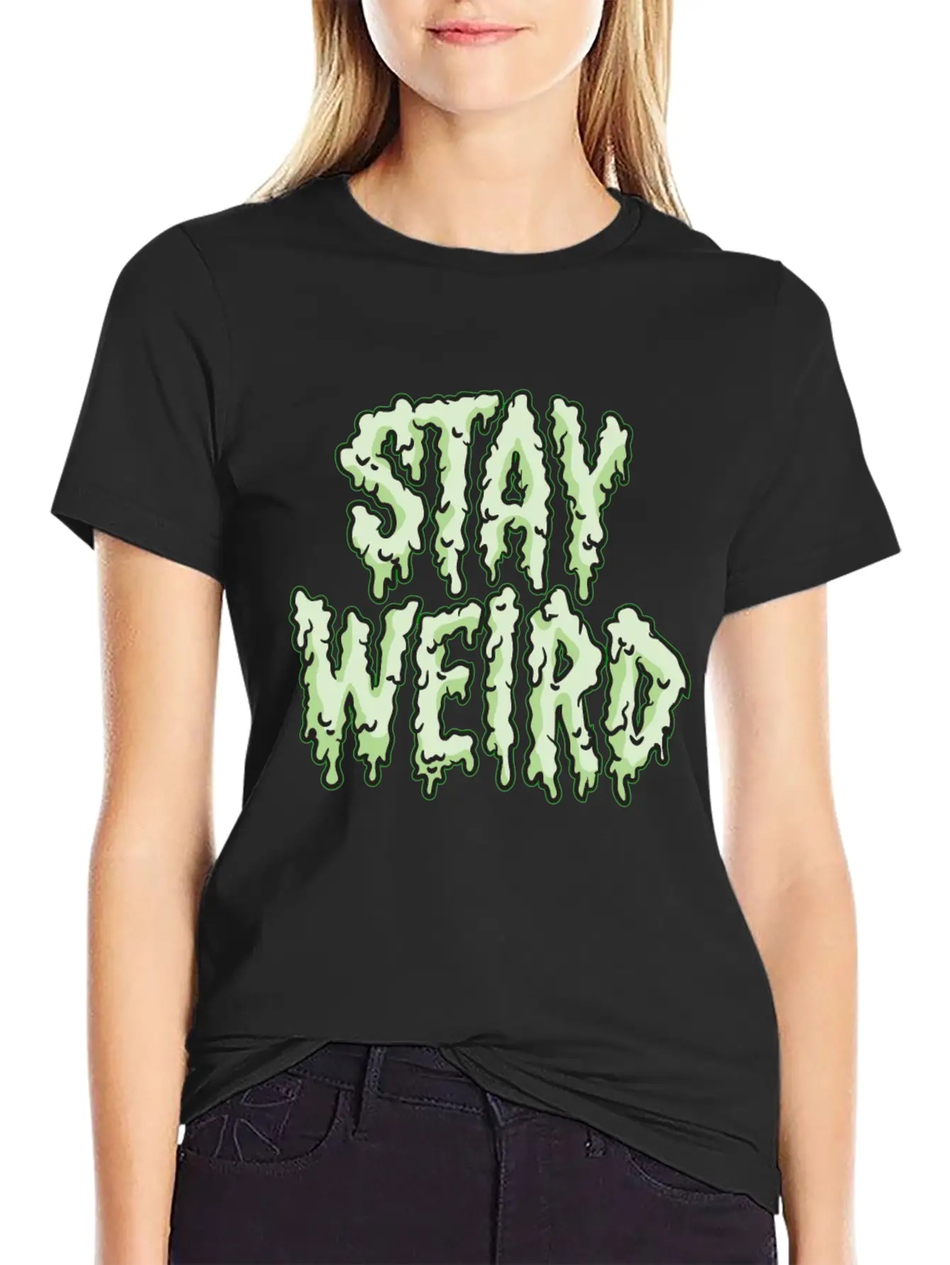 Stay Weird Stylish Everyday T-Shirt – Unisex Basic Cotton Tee