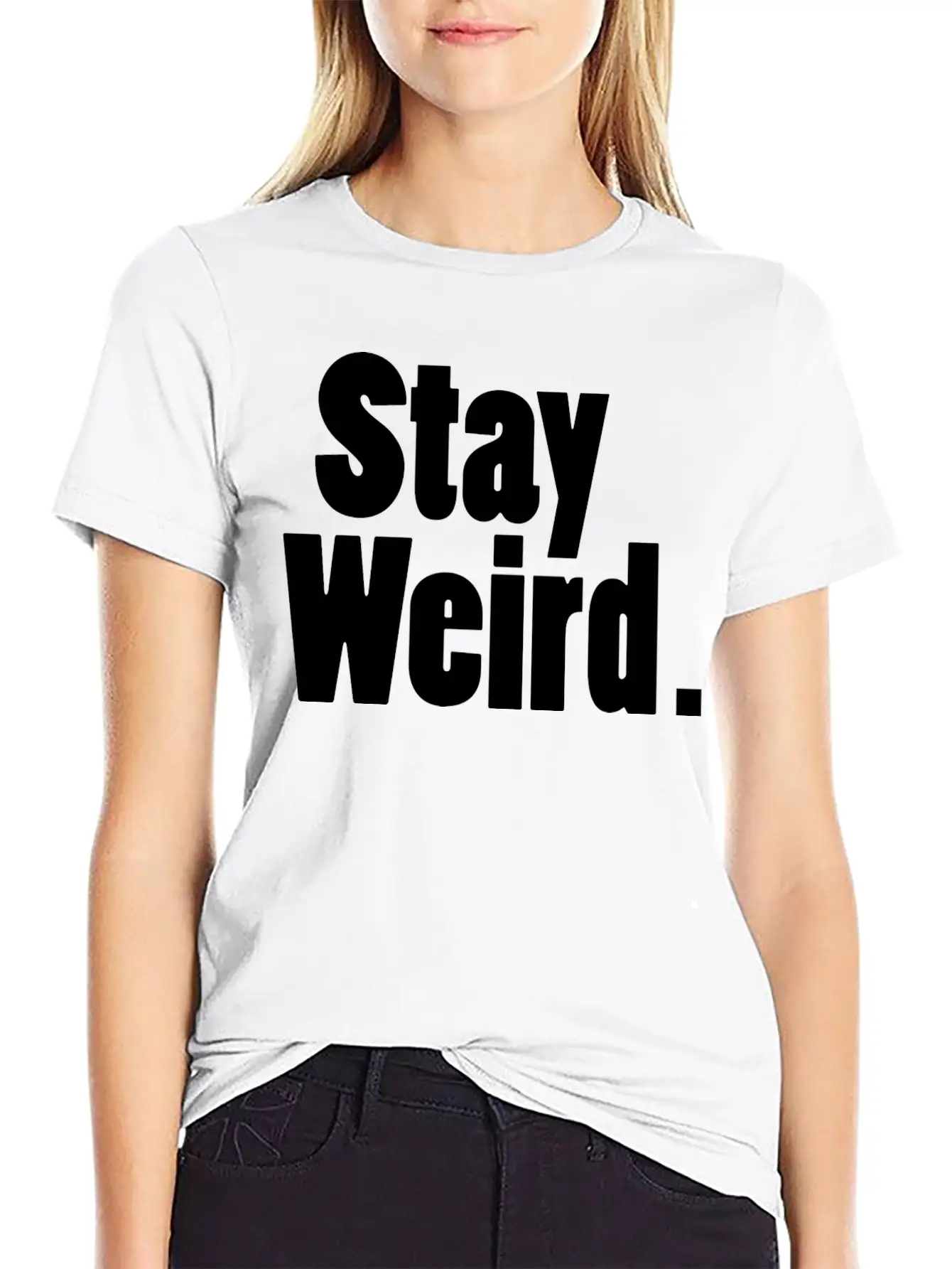 Stay Weird Unisex Short Sleeve Soft Cotton T-Shirt – Casual Everyday Wear