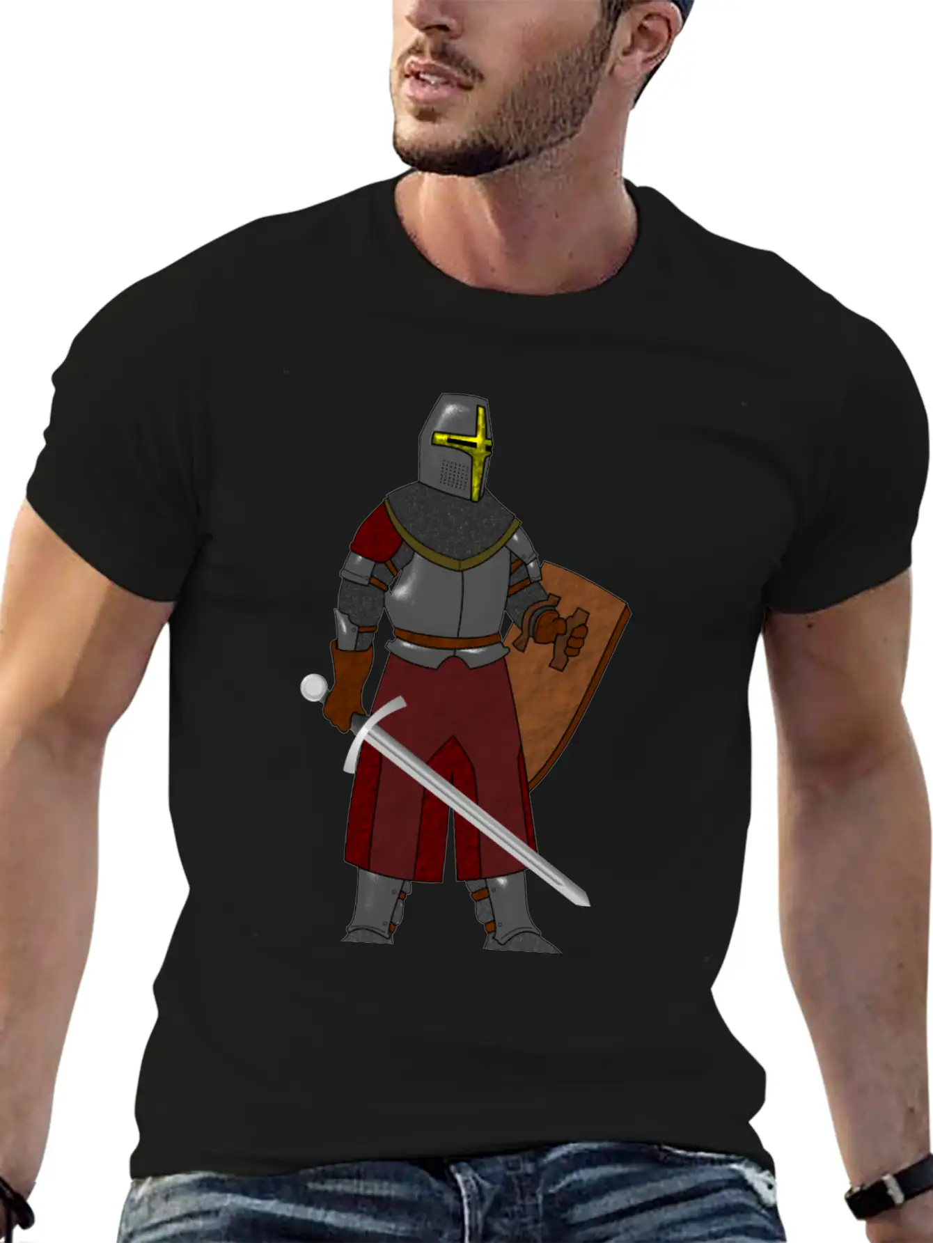 Steel Plate Armor Stylish Everyday T-Shirt – Unisex Basic Cotton Tee