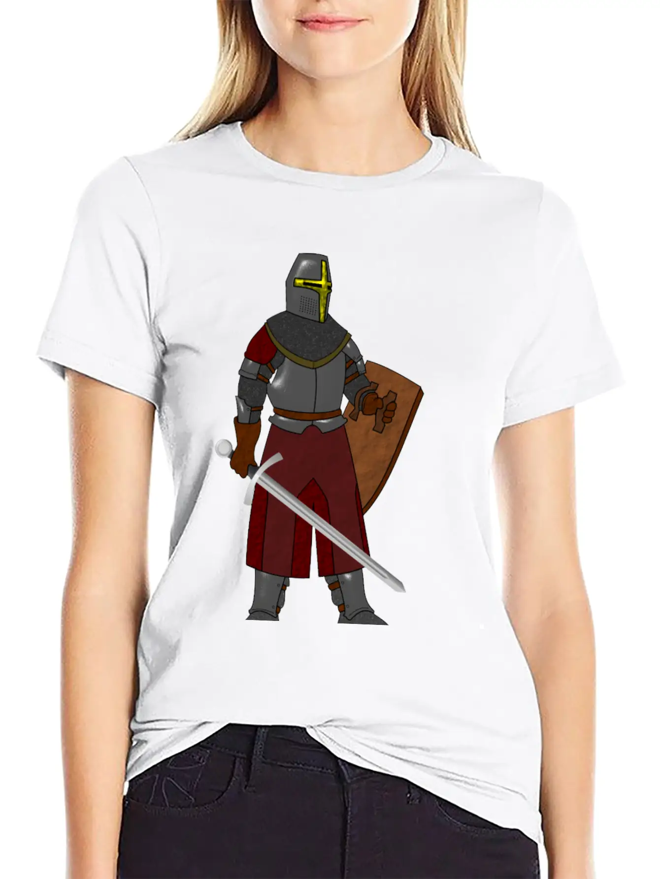 Steel Plate Armor Stylish Everyday T-Shirt – Unisex Basic Cotton Tee