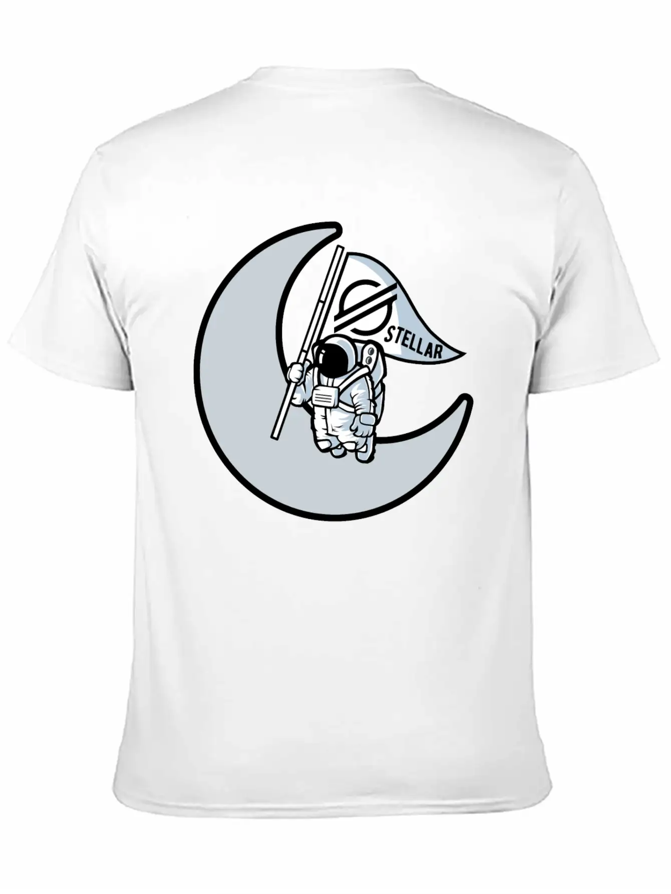 Stellar To The Moon - Gift For Crypto Investor Stylish Everyday T-Shirt – Unisex Basic Cotton Tee