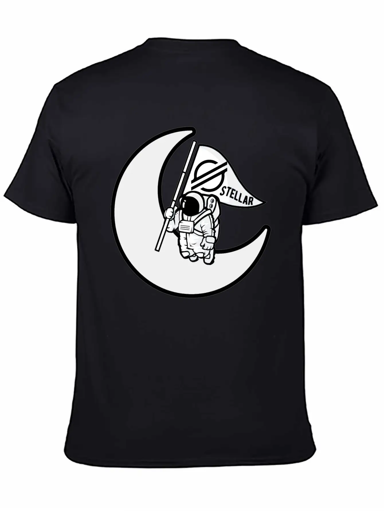 Stellar To The Moon - Gift For Crypto Investor Stylish Everyday T-Shirt – Unisex Basic Cotton Tee