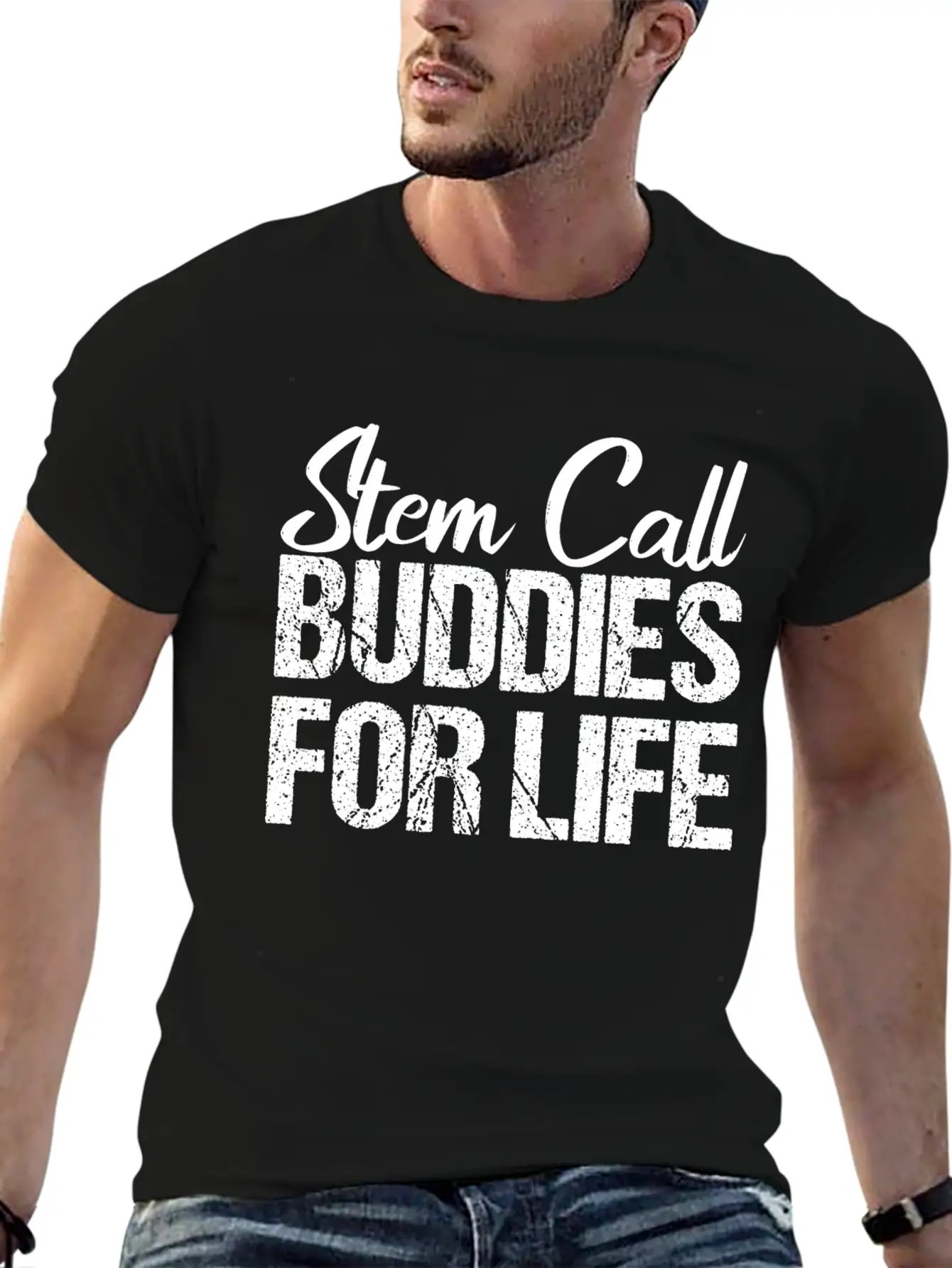 Stem Cell Stem Cell Buddies For Life Stylish Everyday T-Shirt – Unisex Basic Cotton Tee