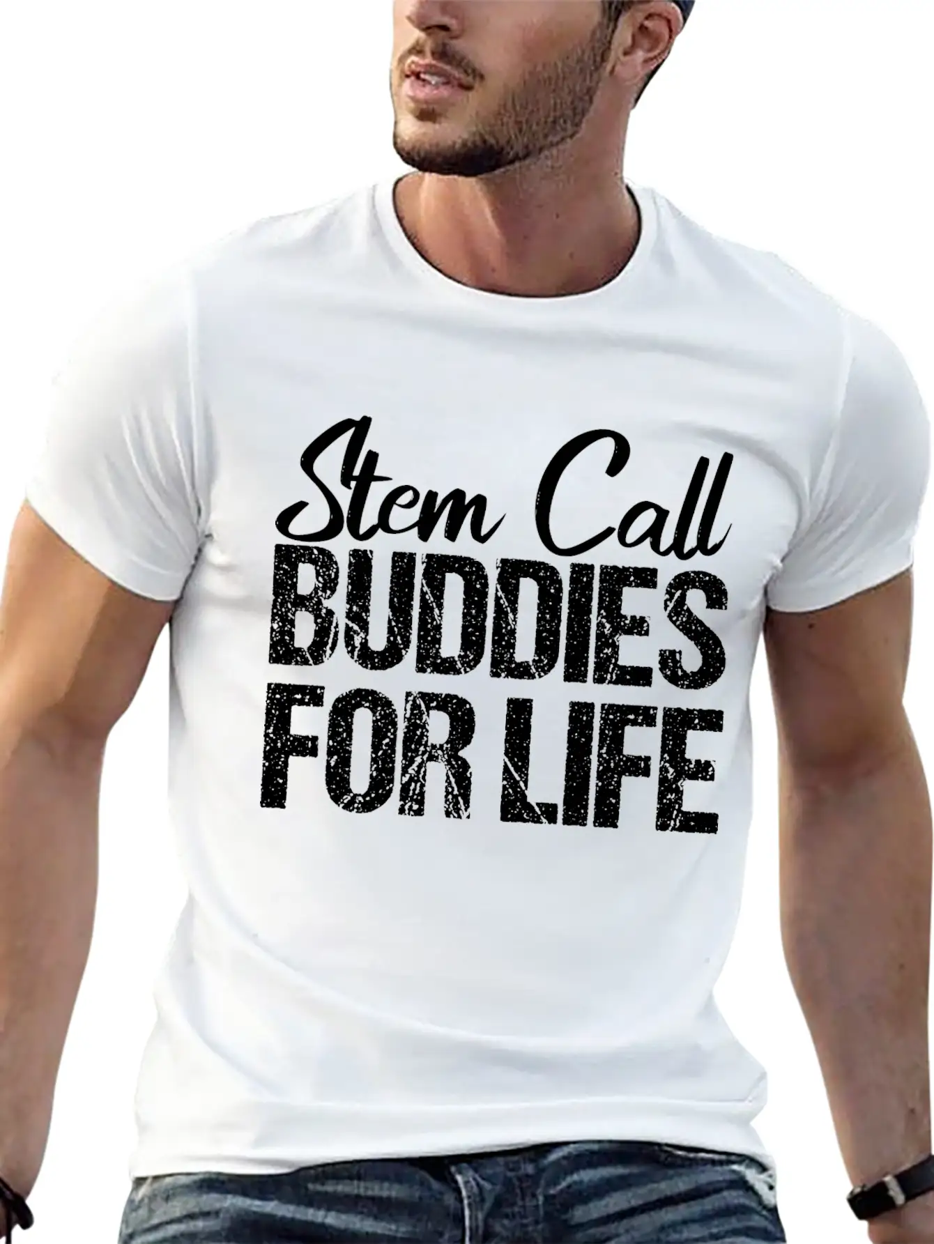 Stem Cell Stem Cell Buddies For Life Stylish Everyday T-Shirt – Unisex Basic Cotton Tee