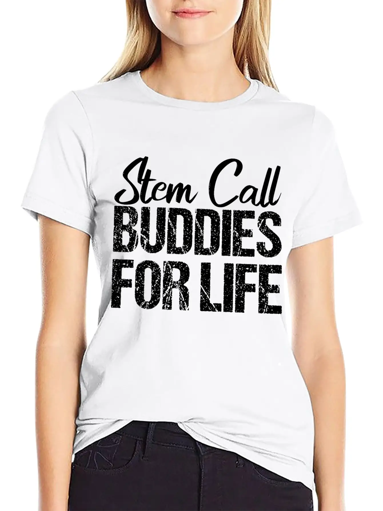 Stem Cell Stem Cell Buddies For Life Stylish Everyday T-Shirt – Unisex Basic Cotton Tee