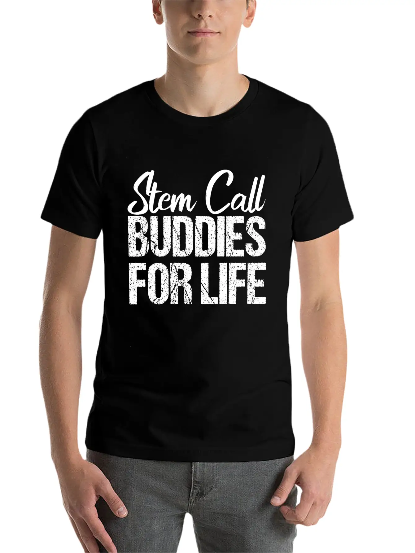 Stem Cell Stem Cell Buddies For Life Stylish Everyday T-Shirt – Unisex Basic Cotton Tee