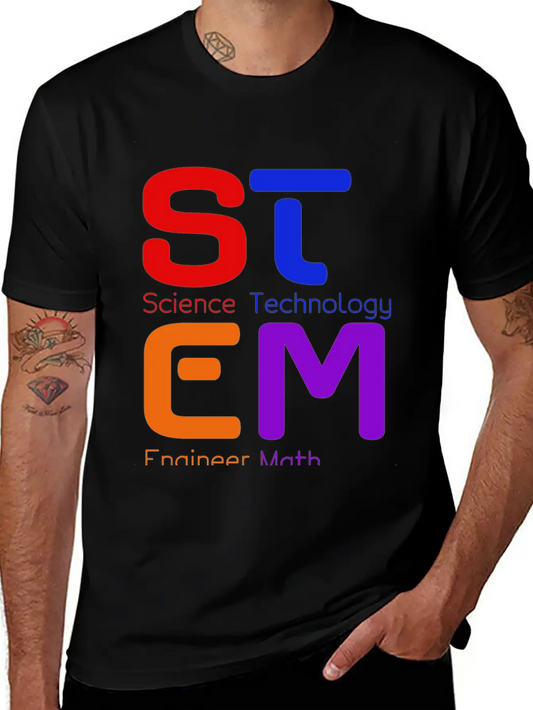 STEM Logo Basic Graphic T-Shirt – Daily Comfort In Soft Cotton