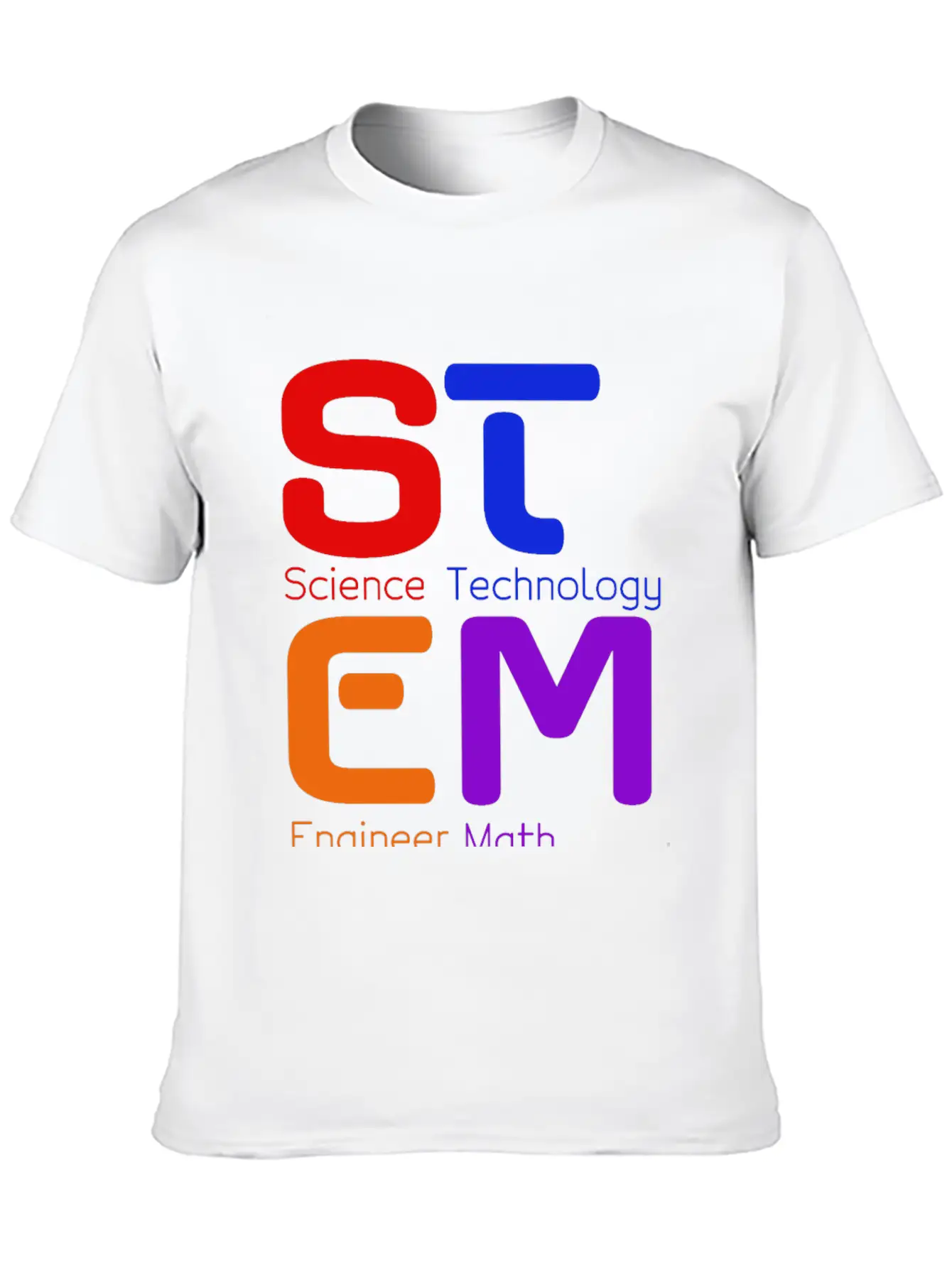 STEM Logo Basic Graphic T-Shirt – Daily Comfort In Soft Cotton