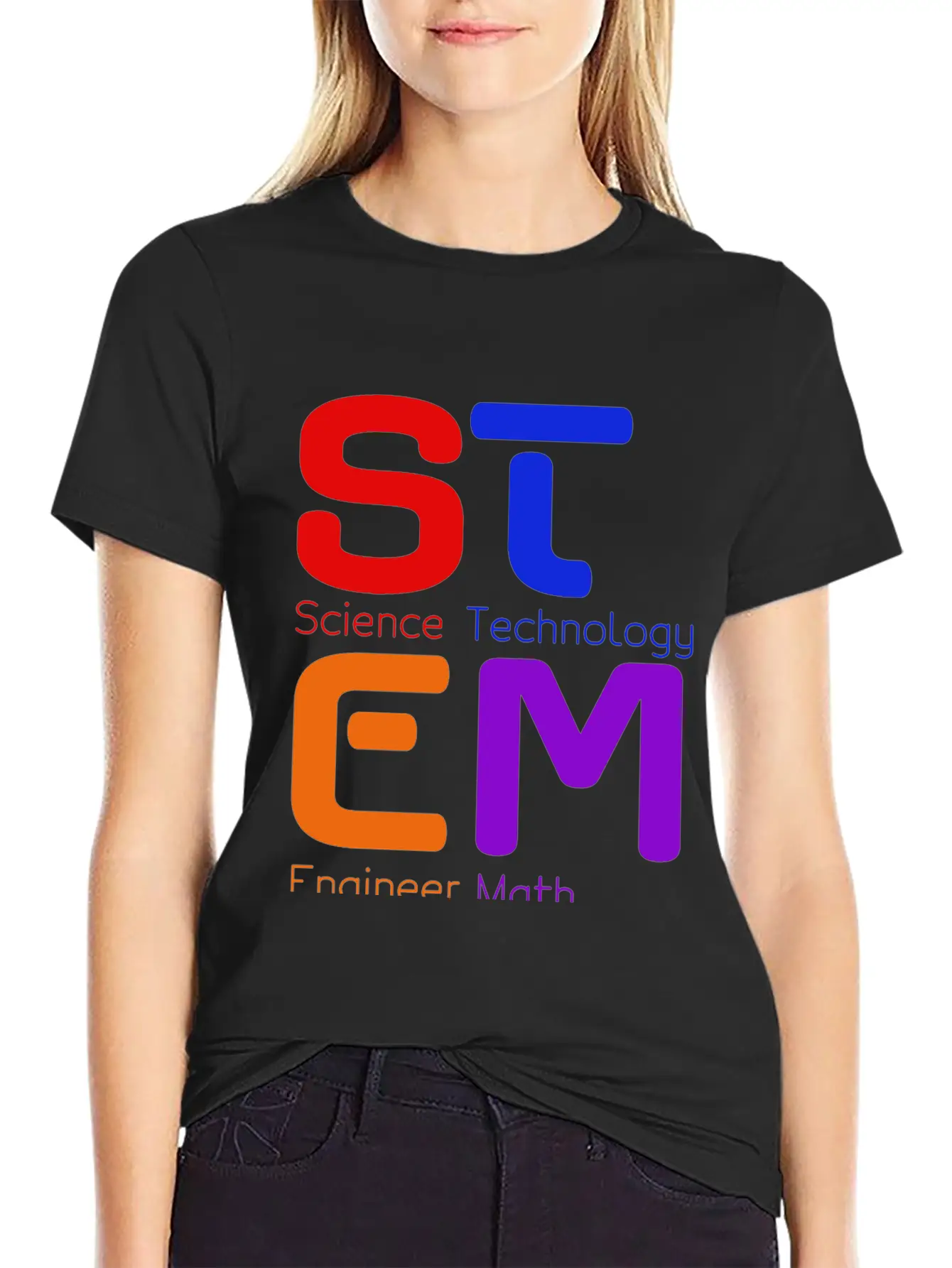 STEM Logo Basic Graphic T-Shirt – Daily Comfort In Soft Cotton