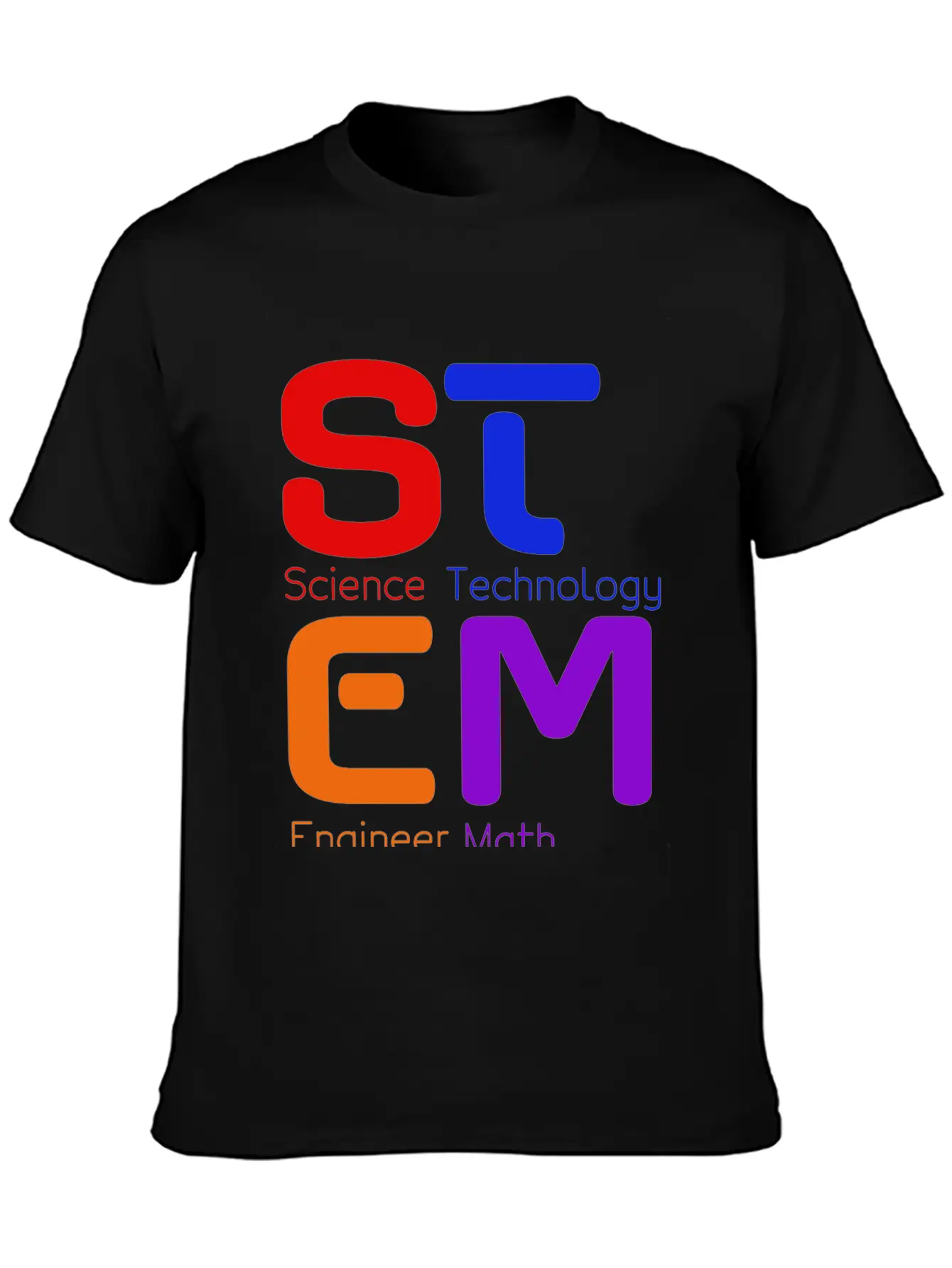 STEM Logo Basic Graphic T-Shirt – Daily Comfort In Soft Cotton