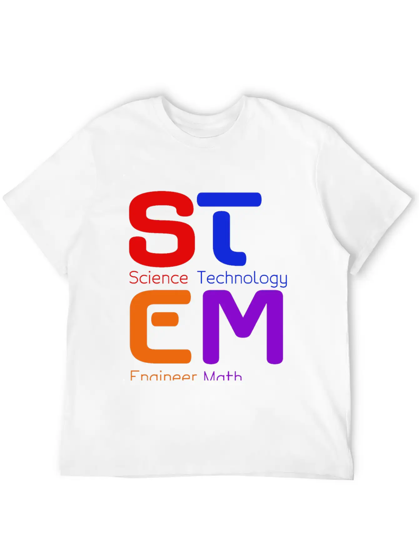 STEM Logo Basic Graphic T-Shirt – Daily Comfort In Soft Cotton