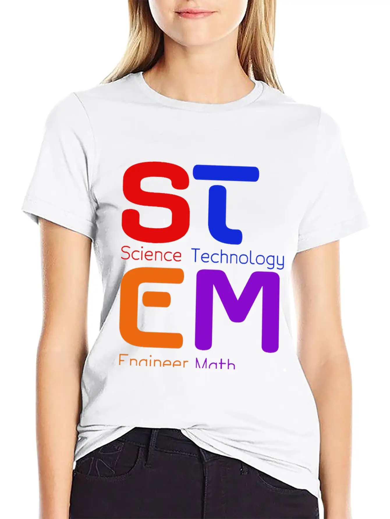 STEM Logo Basic Graphic T-Shirt – Daily Comfort In Soft Cotton