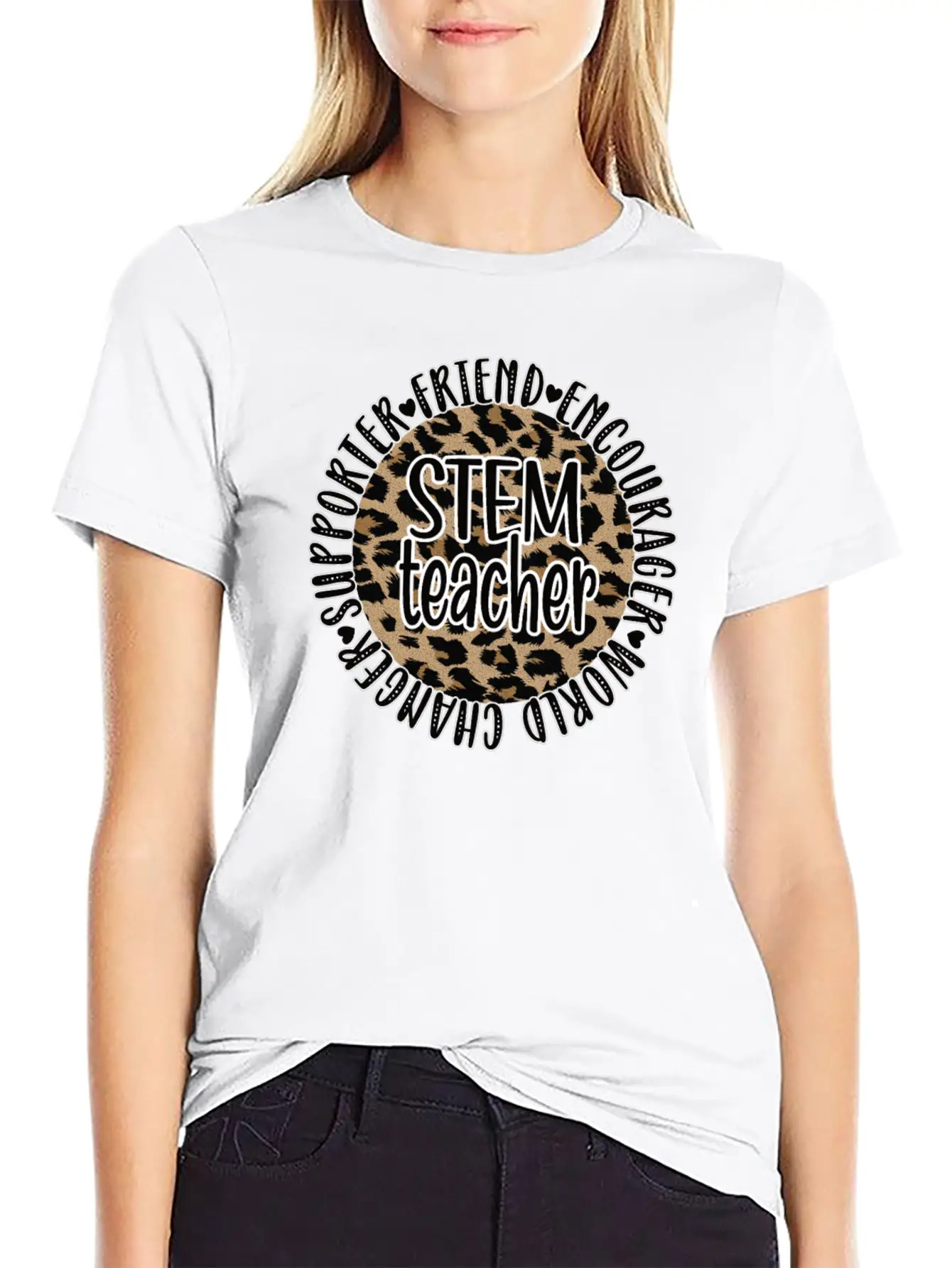 STEM Teacher Science Technology Engineering Math Unisex Short Sleeve Soft Cotton T-Shirt – Casual Everyday Wear