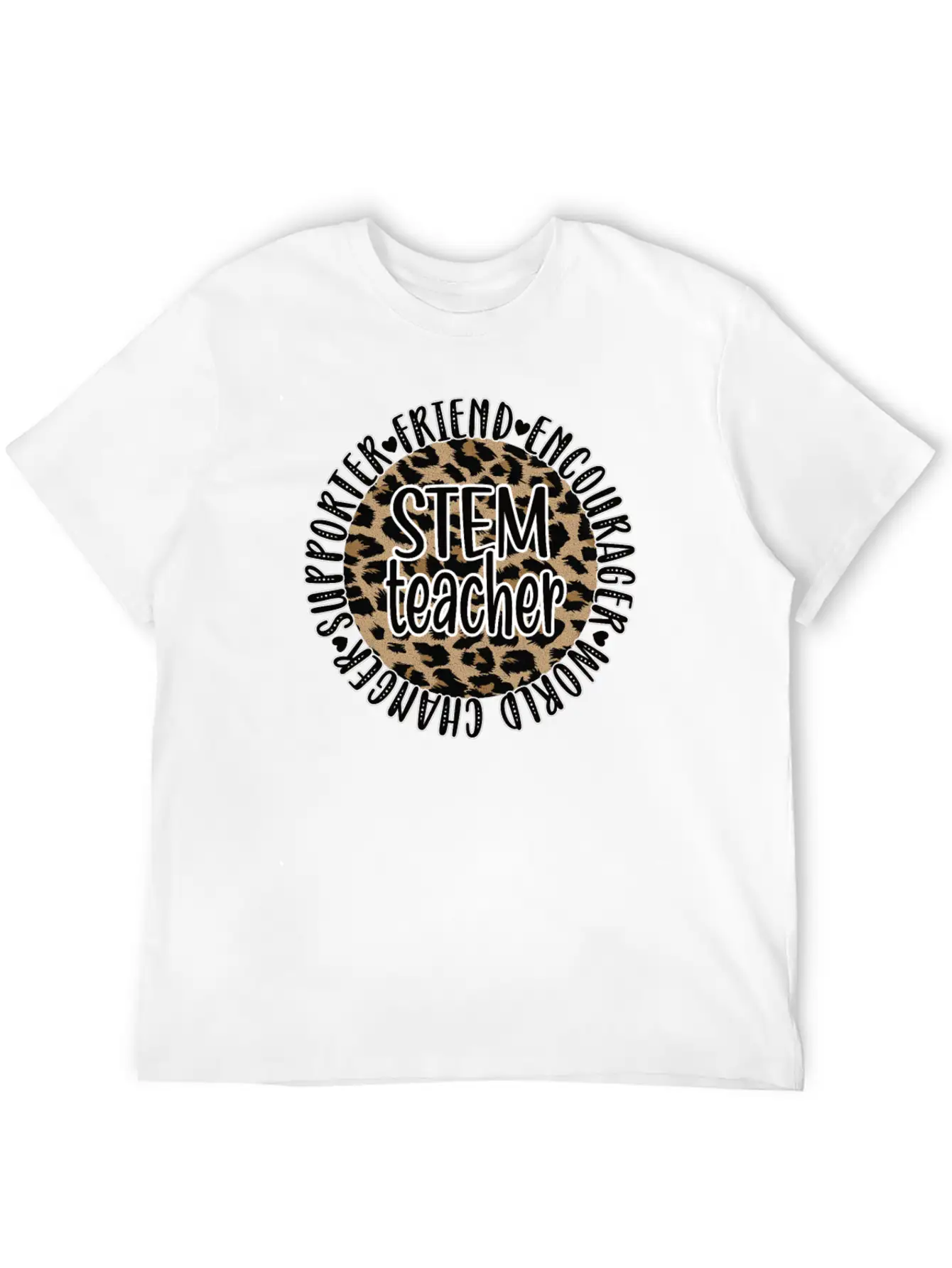 STEM Teacher Science Technology Engineering Math Unisex Short Sleeve Soft Cotton T-Shirt – Casual Everyday Wear