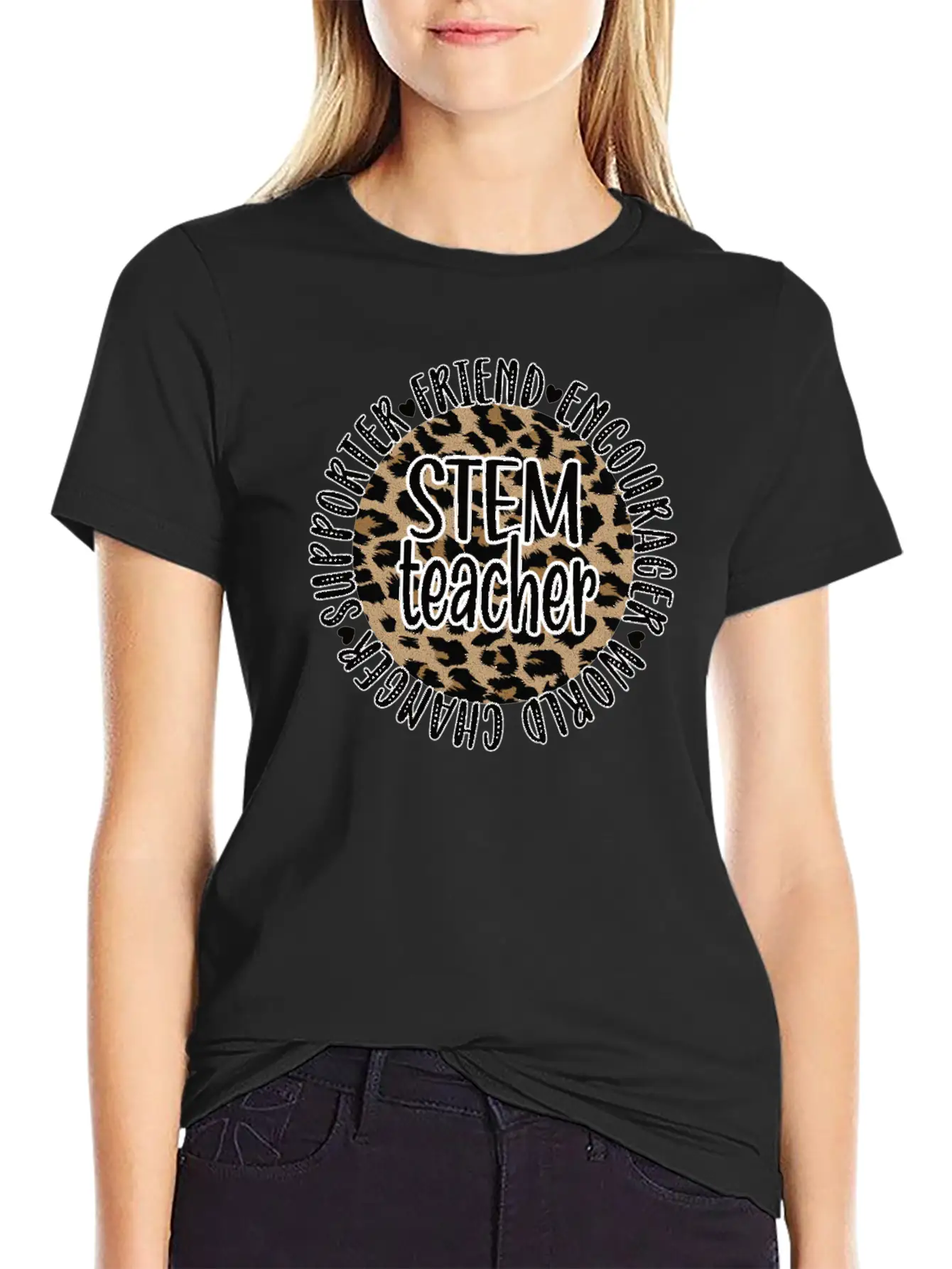 STEM Teacher Science Technology Engineering Math Unisex Short Sleeve Soft Cotton T-Shirt – Casual Everyday Wear