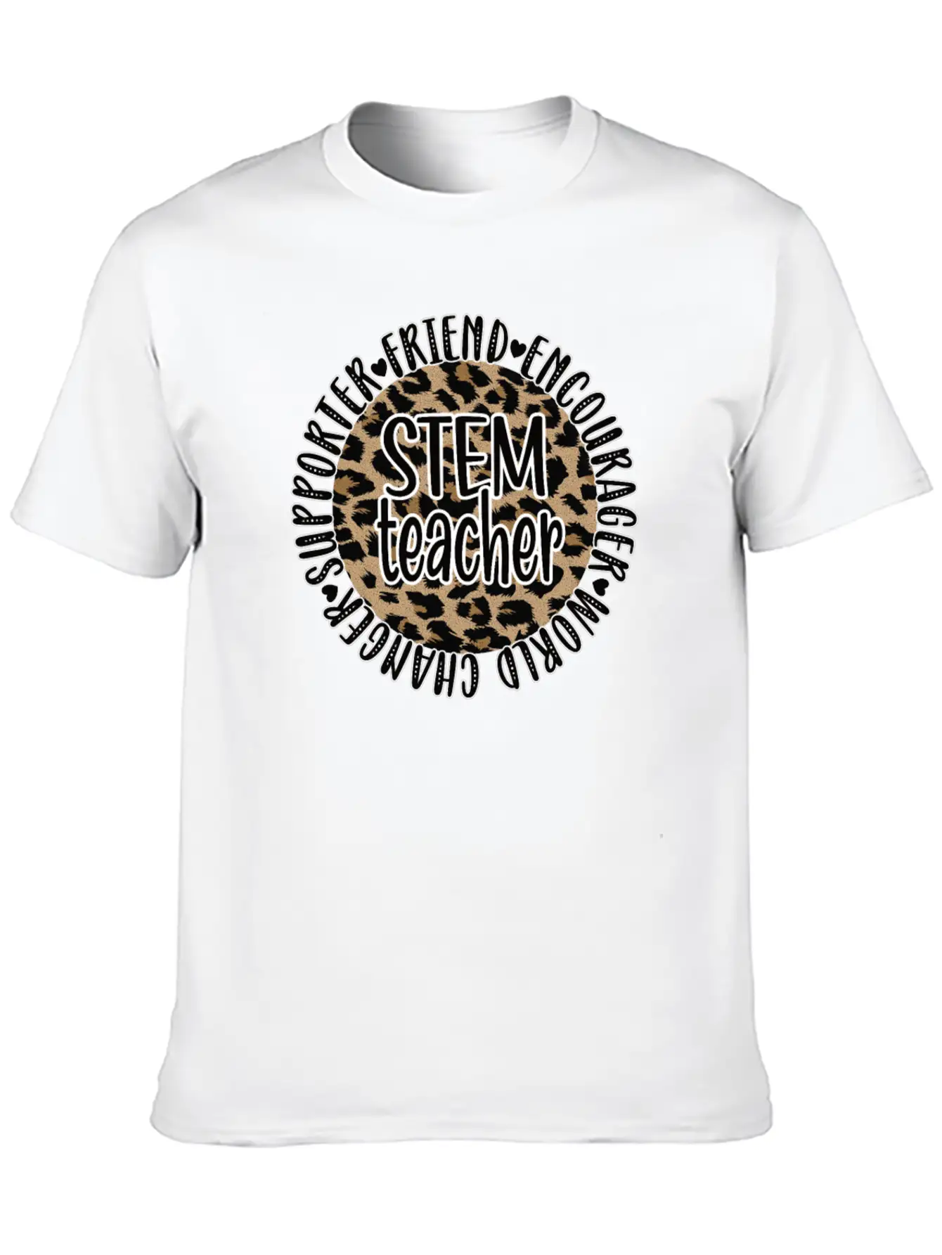 STEM Teacher Science Technology Engineering Math Unisex Short Sleeve Soft Cotton T-Shirt – Casual Everyday Wear
