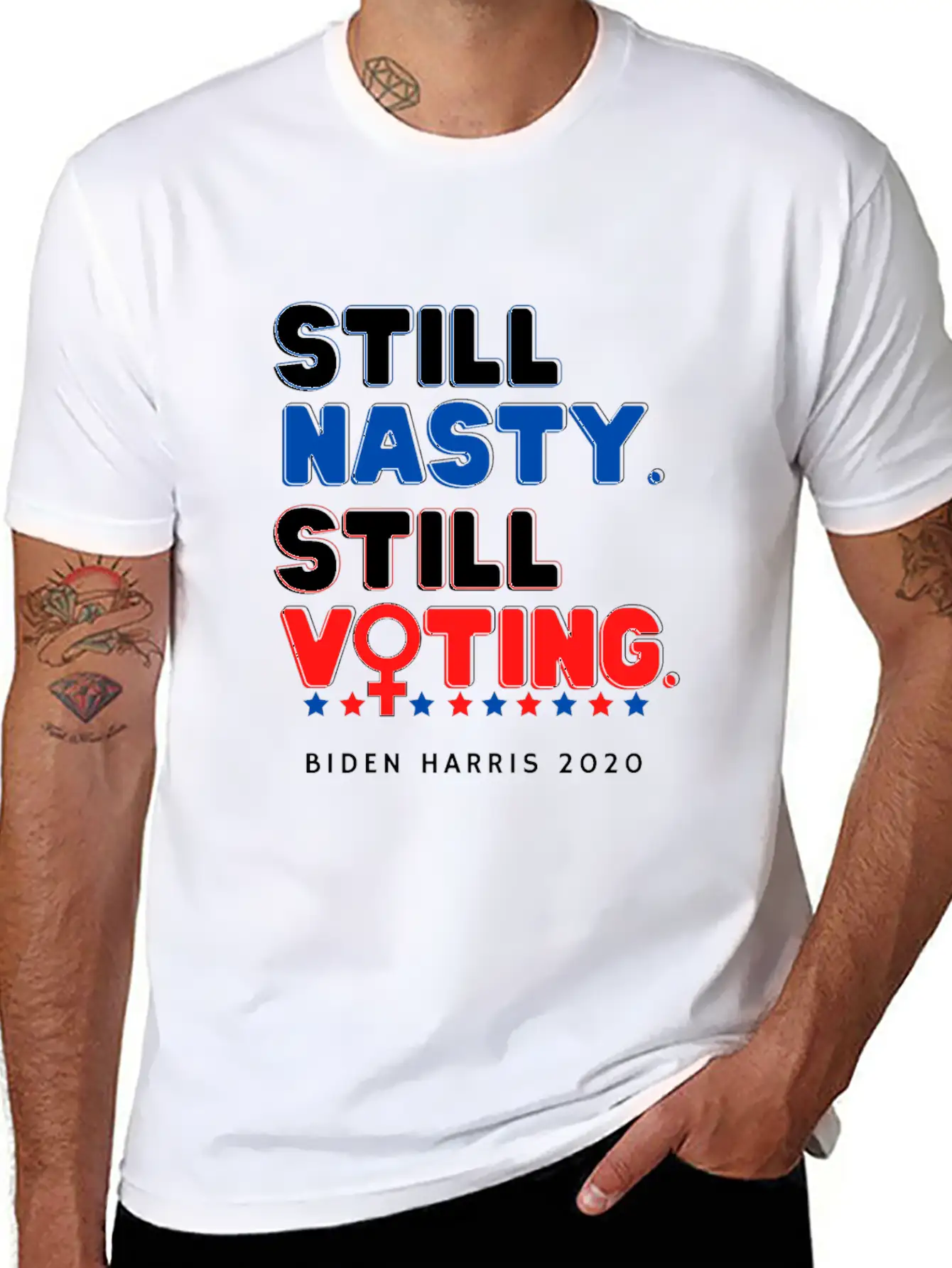 Still Nasty Still Voting - Biden Harris 2020 Unisex Casual T-Shirt – Clean Design For Daily Comfort