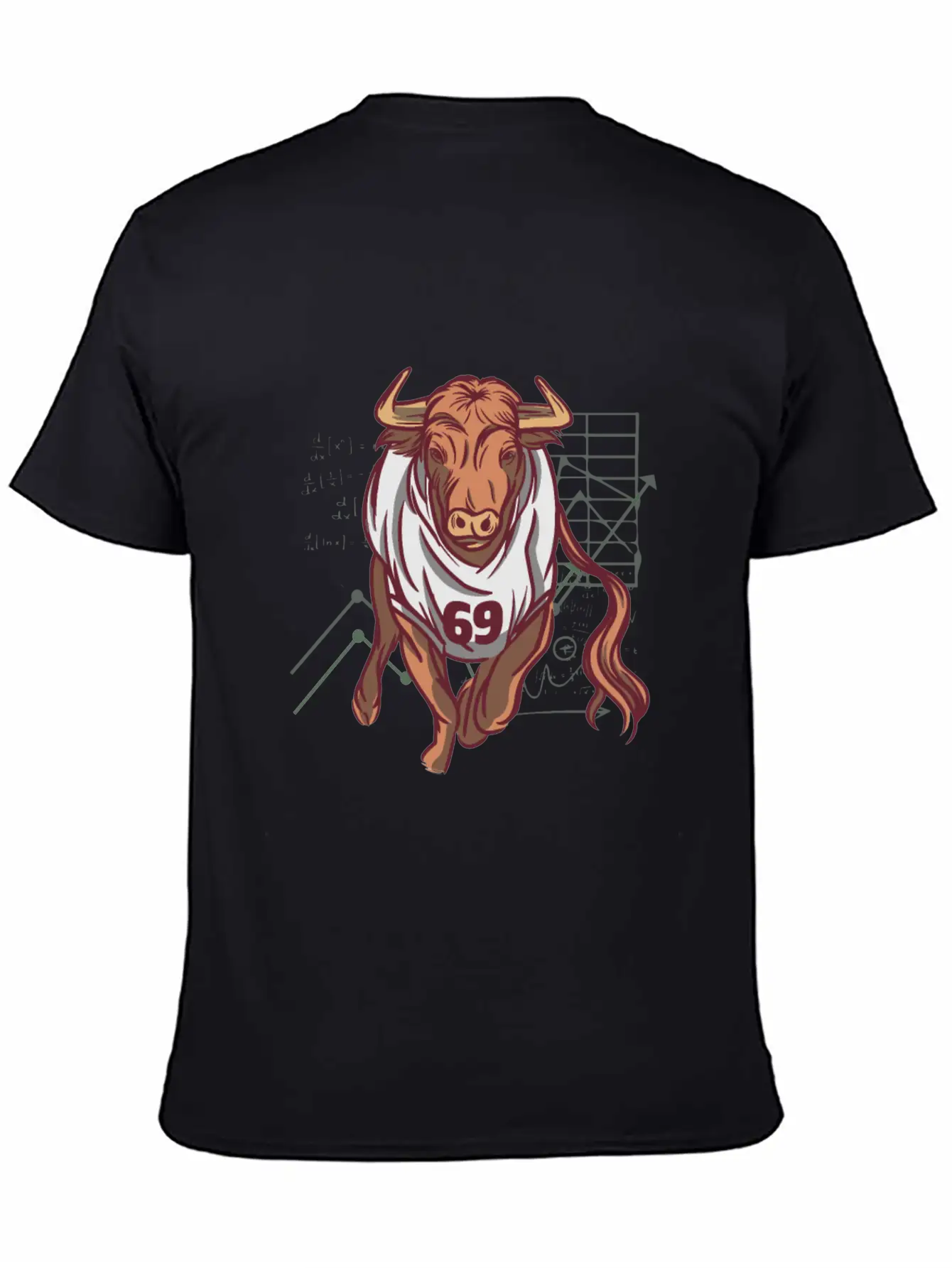 Stock Market Bull Running With 69 Shirt Essential Unisex Summer Tee – Soft Cotton Casual Fit
