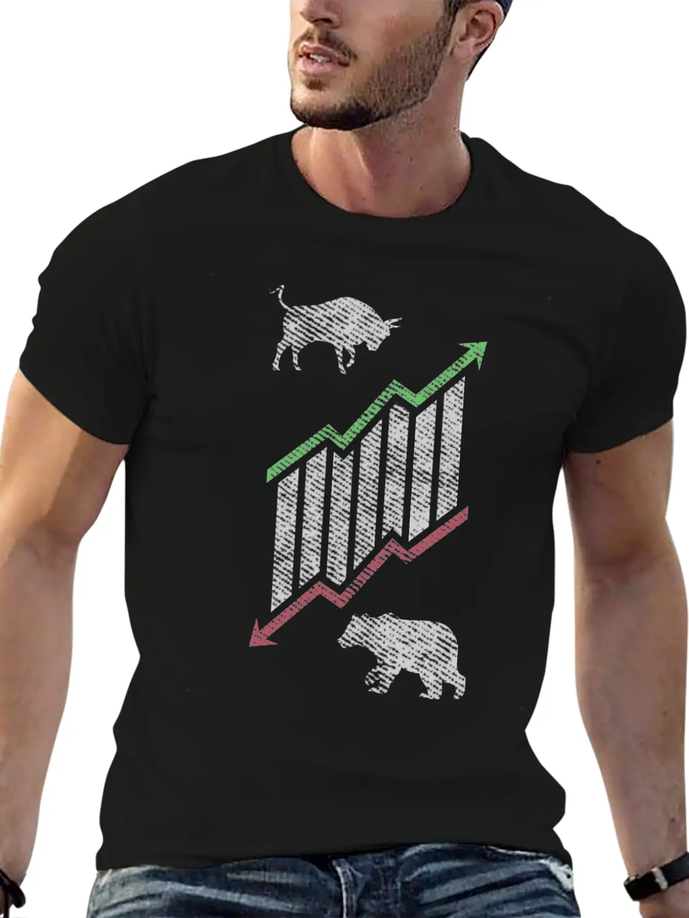 Stock Market Bulls And Bears Market Gift Essential Unisex Summer Tee – Soft Cotton Casual Fit