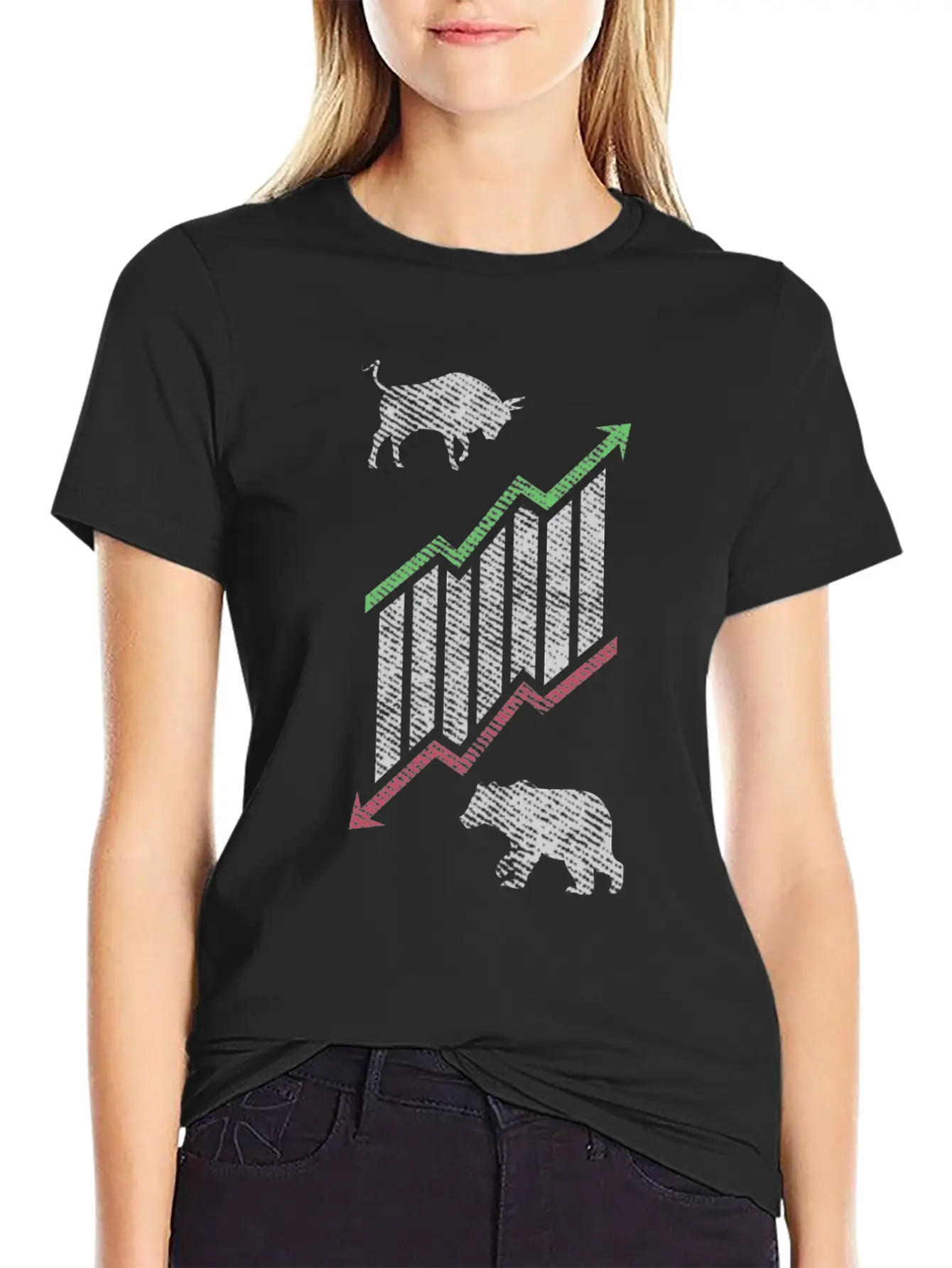 Stock Market Bulls And Bears Market Gift Essential Unisex Summer Tee – Soft Cotton Casual Fit