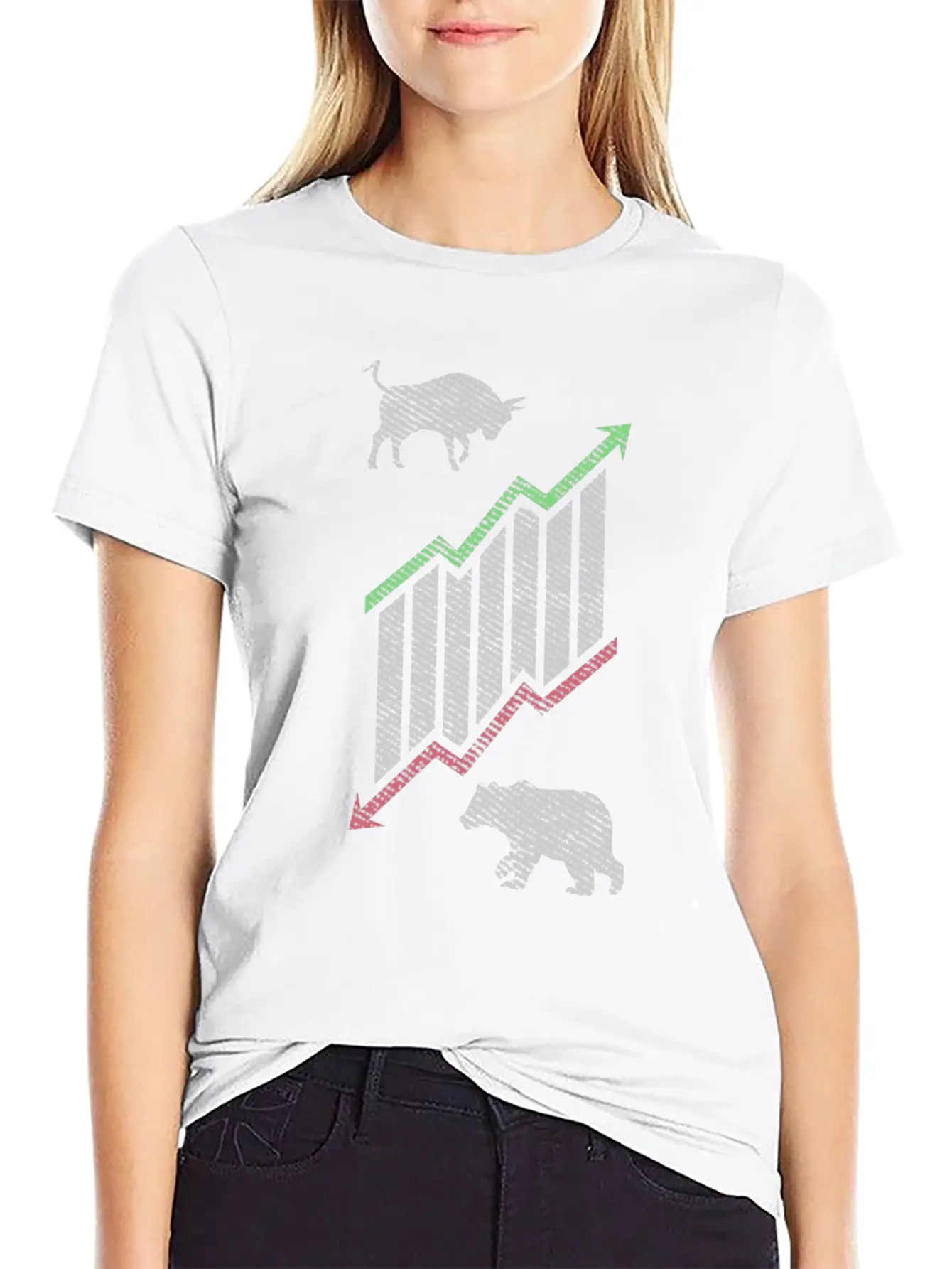 Stock Market Bulls And Bears Market Gift Essential Unisex Summer Tee – Soft Cotton Casual Fit