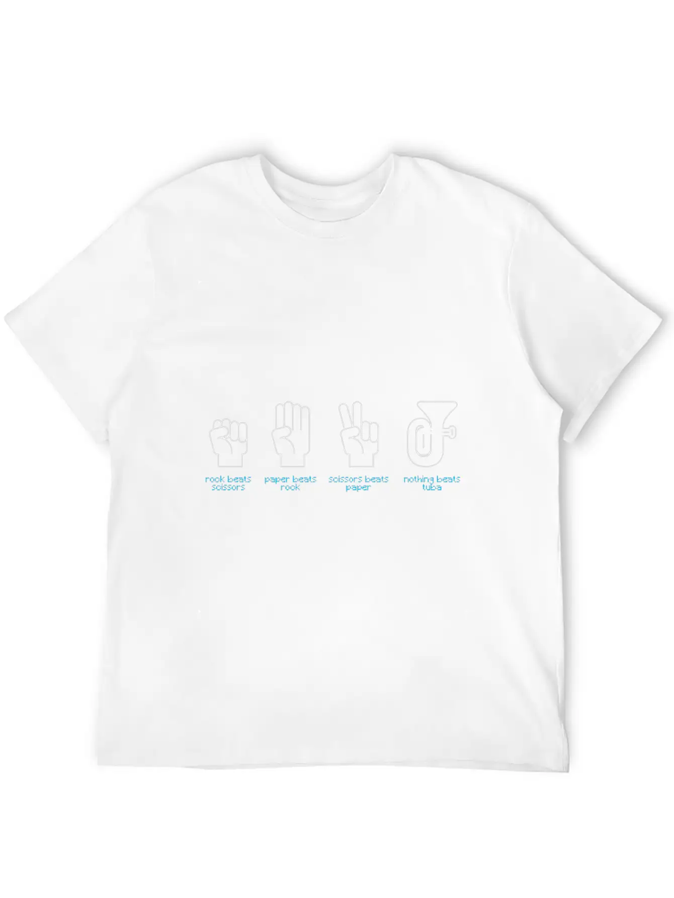 Stone Scissors Paper Tuba Essential Unisex Summer Tee – Soft Cotton Casual Fit