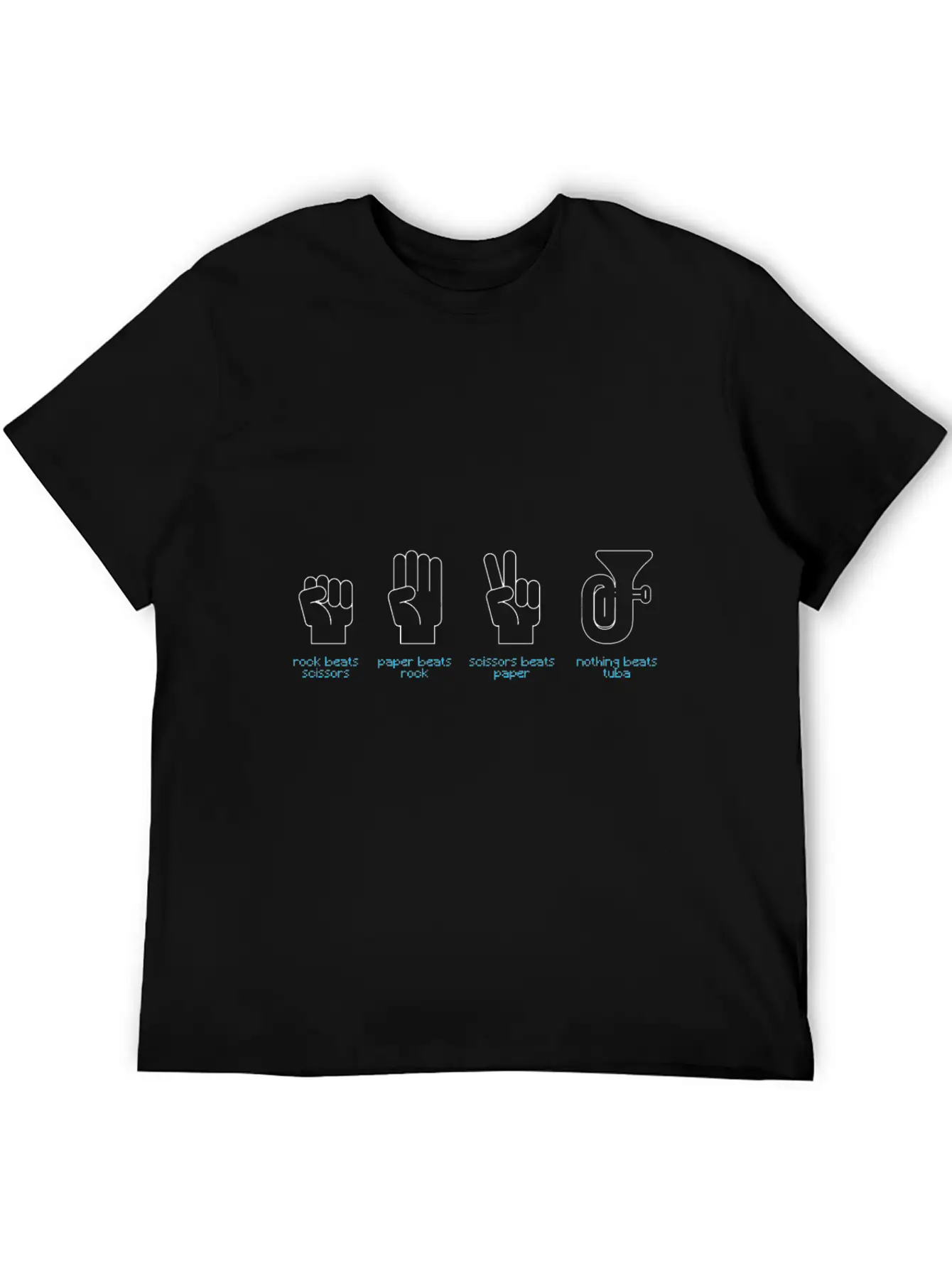 Stone Scissors Paper Tuba Essential Unisex Summer Tee – Soft Cotton Casual Fit