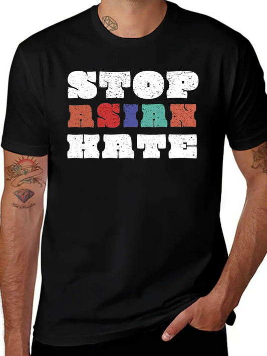 Stop Asian Hate Tee Stop Asian Hate Asian Lives Ma Comfortable Minimalist Graphic Tee – Summer Style Essential