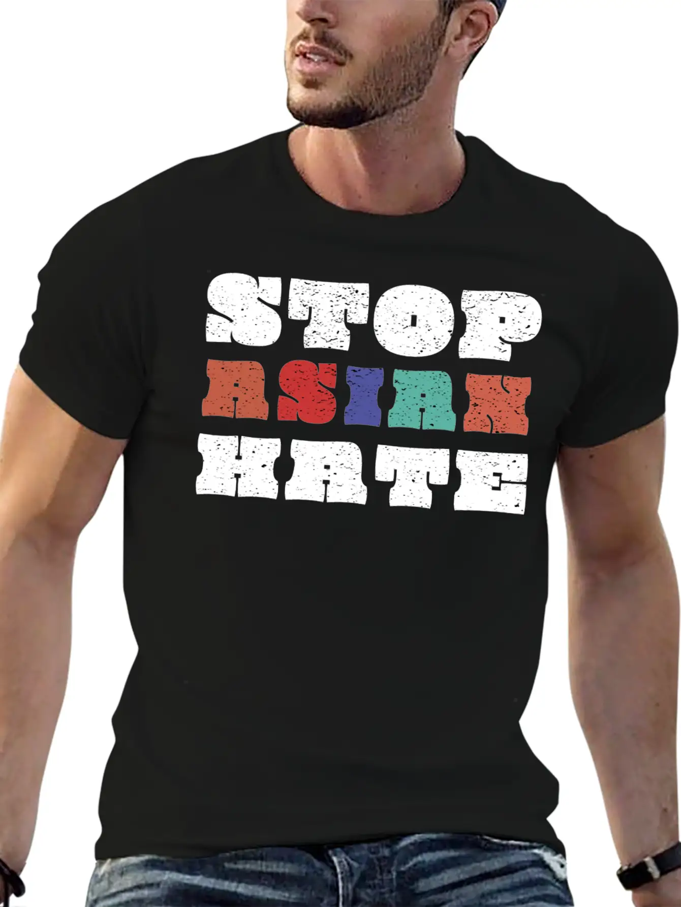 Stop Asian Hate Tee Stop Asian Hate Asian Lives Ma Comfortable Minimalist Graphic Tee – Summer Style Essential