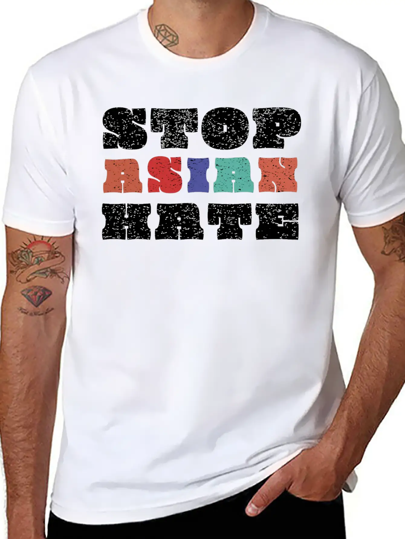 Stop Asian Hate Tee Stop Asian Hate Asian Lives Ma Comfortable Minimalist Graphic Tee – Summer Style Essential