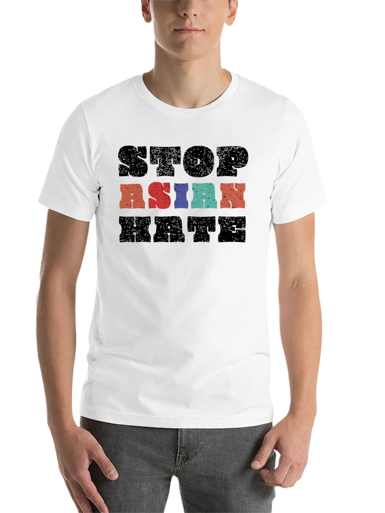 Stop Asian Hate Tee Stop Asian Hate Asian Lives Ma Comfortable Minimalist Graphic Tee – Summer Style Essential
