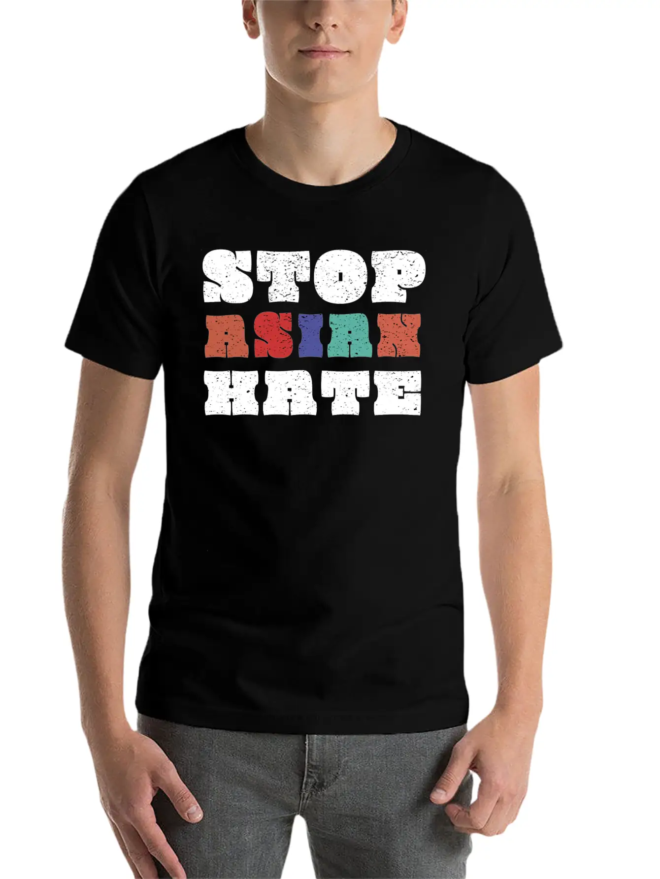 Stop Asian Hate Tee Stop Asian Hate Asian Lives Ma Comfortable Minimalist Graphic Tee – Summer Style Essential