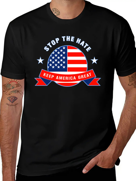 Stop The Hate Stylish Everyday T-Shirt – Unisex Basic Cotton Tee