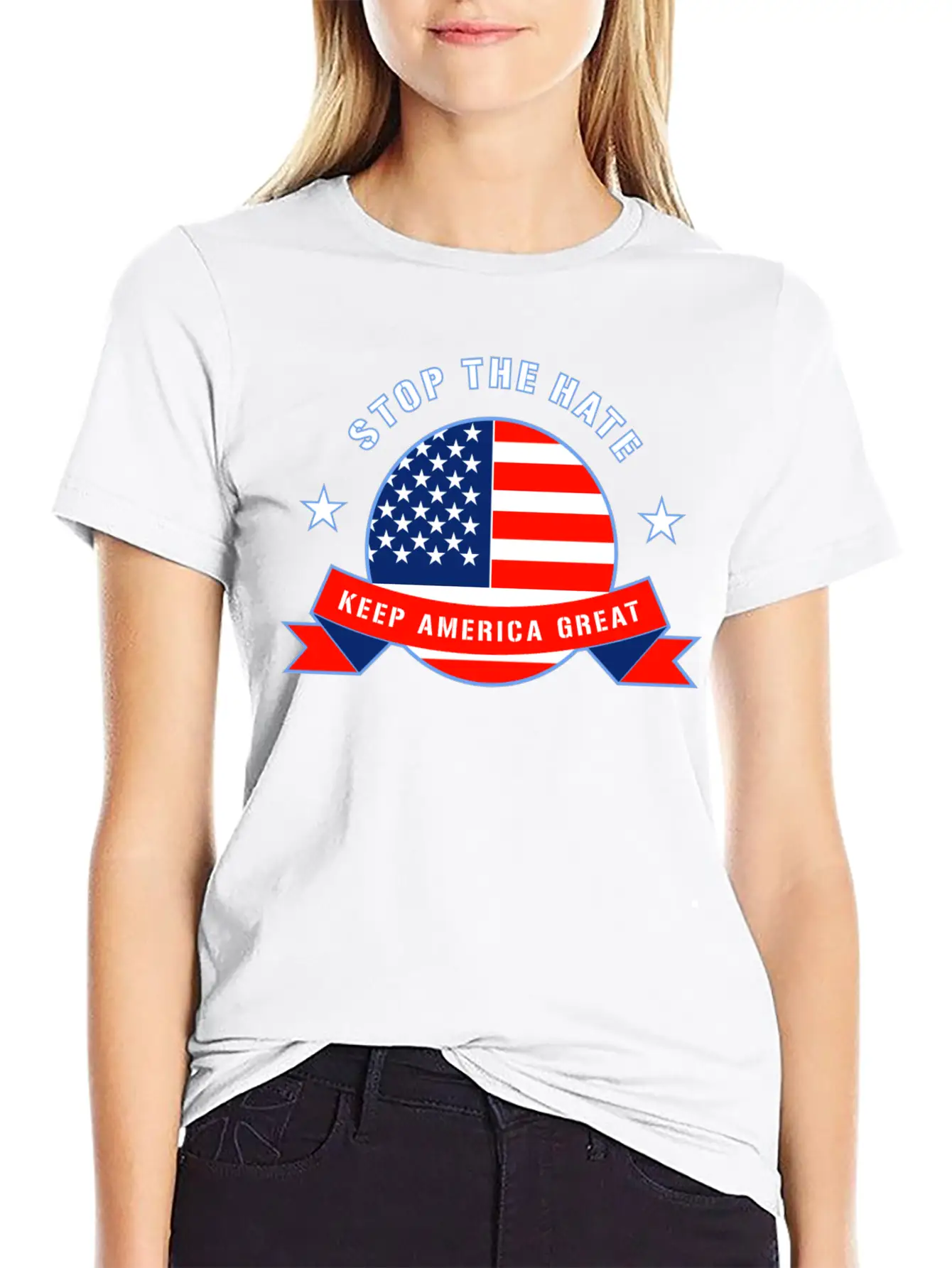 Stop The Hate Stylish Everyday T-Shirt – Unisex Basic Cotton Tee