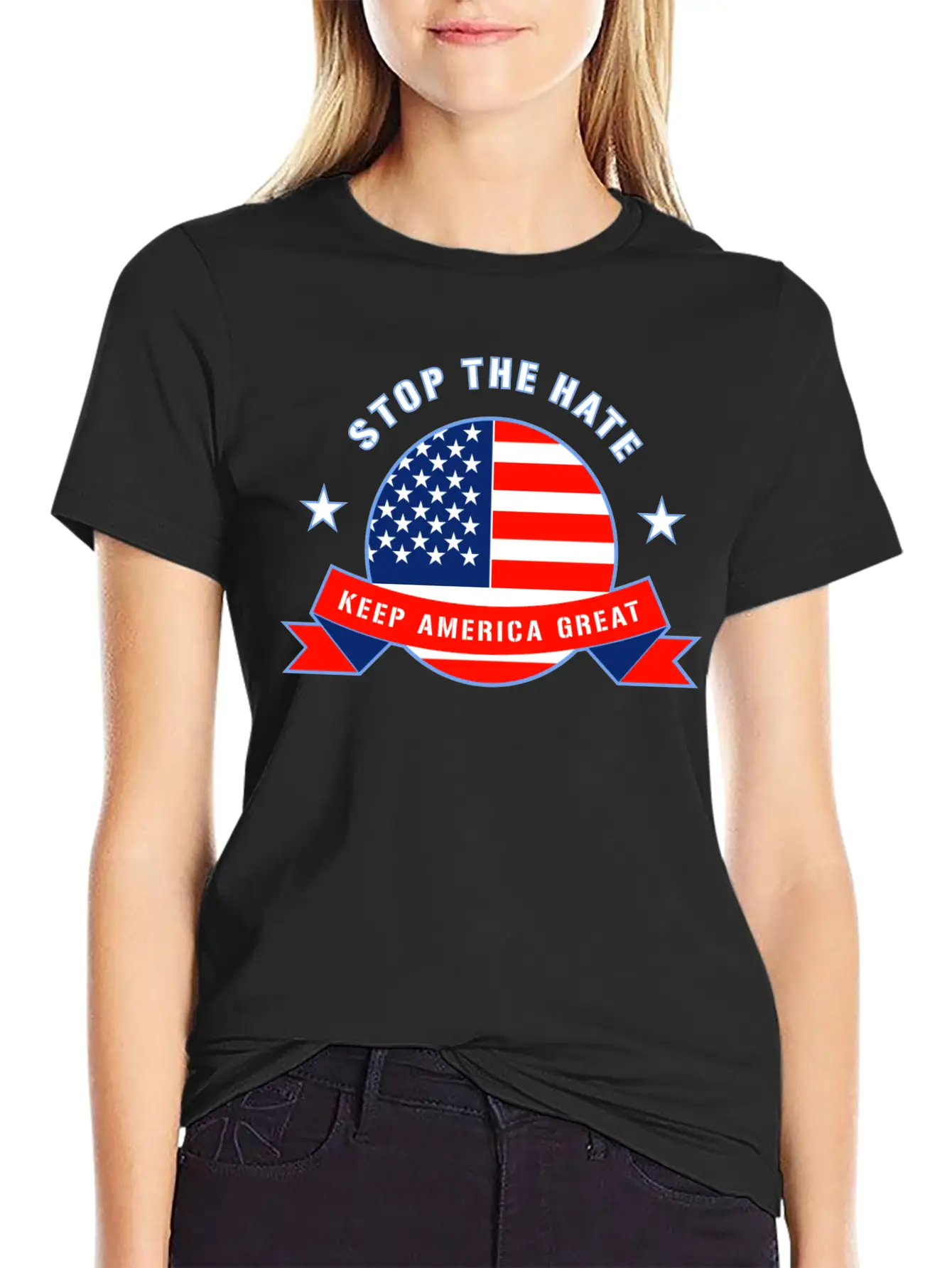 Stop The Hate Stylish Everyday T-Shirt – Unisex Basic Cotton Tee