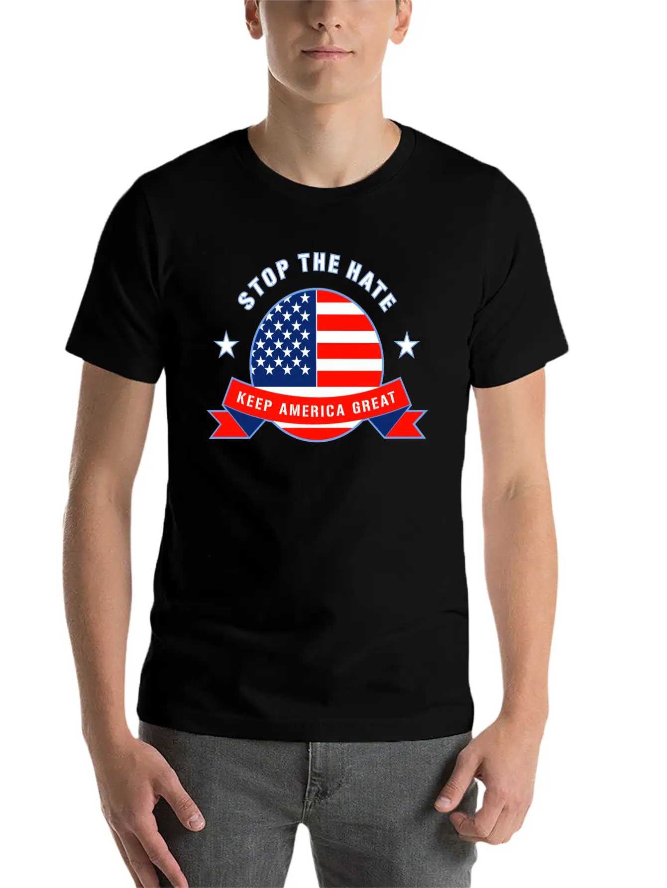 Stop The Hate Stylish Everyday T-Shirt – Unisex Basic Cotton Tee
