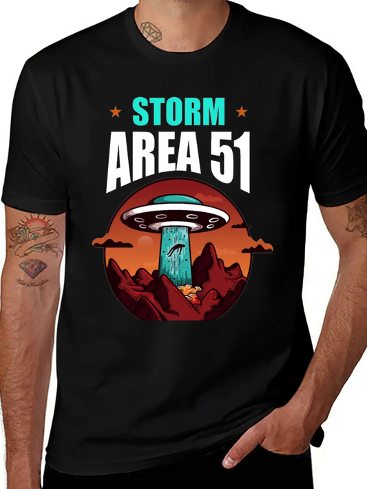 Storm Area 51 Stylish Everyday T-Shirt – Unisex Basic Cotton Tee