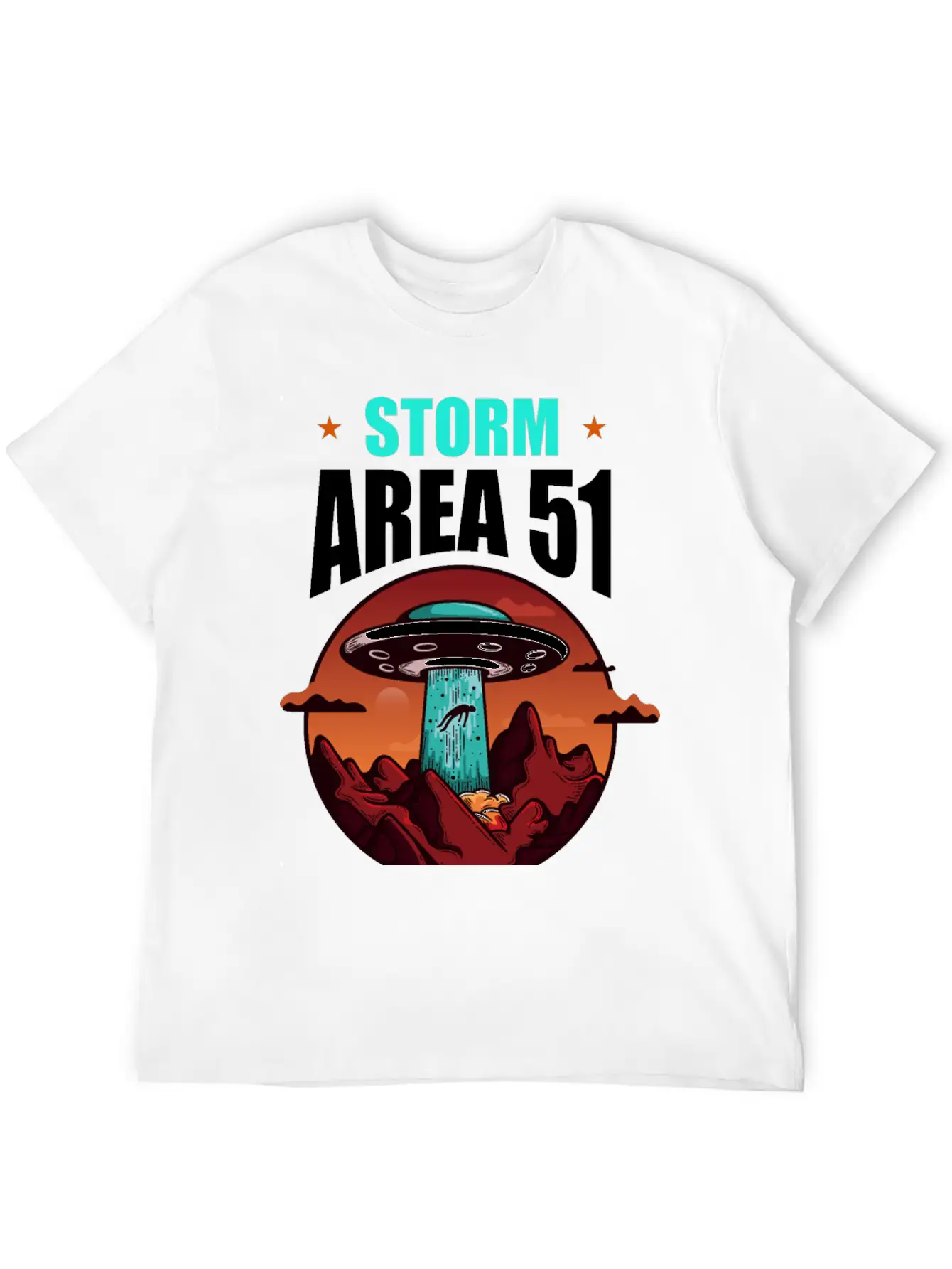 Storm Area 51 Stylish Everyday T-Shirt – Unisex Basic Cotton Tee