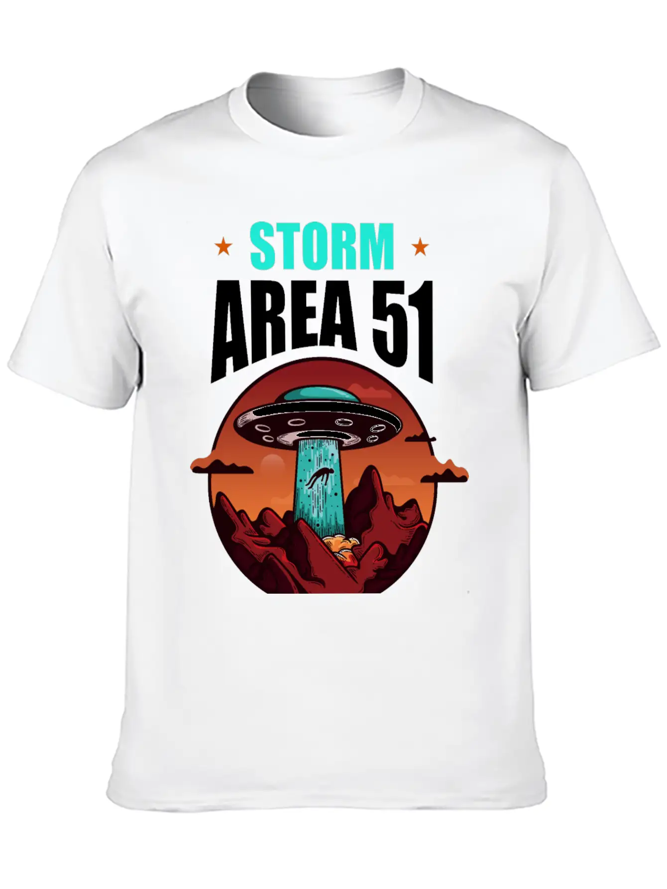 Storm Area 51 Stylish Everyday T-Shirt – Unisex Basic Cotton Tee