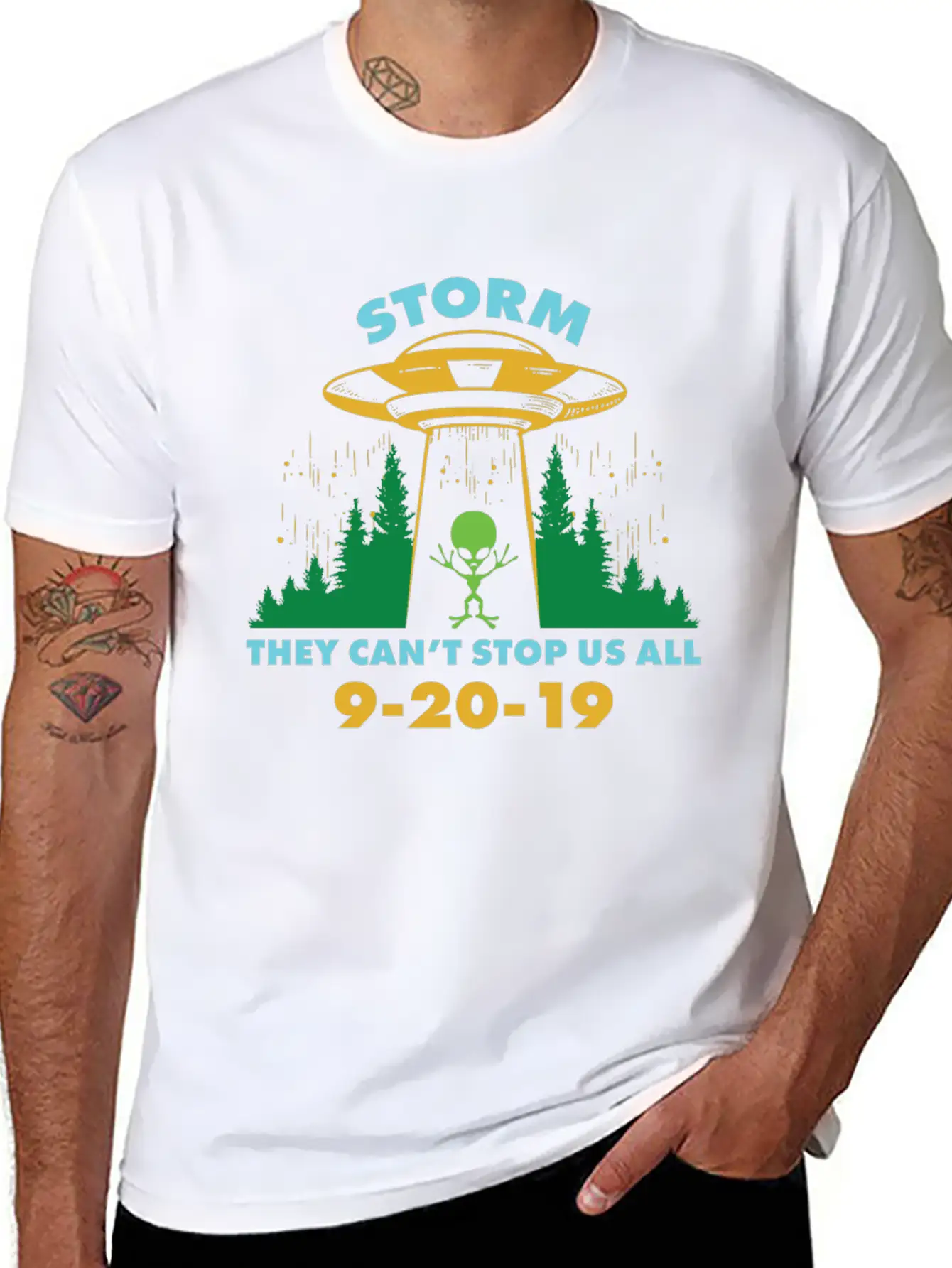 Storm Area They Can't Stop Us All Stylish Everyday T-Shirt – Unisex Basic Cotton Tee