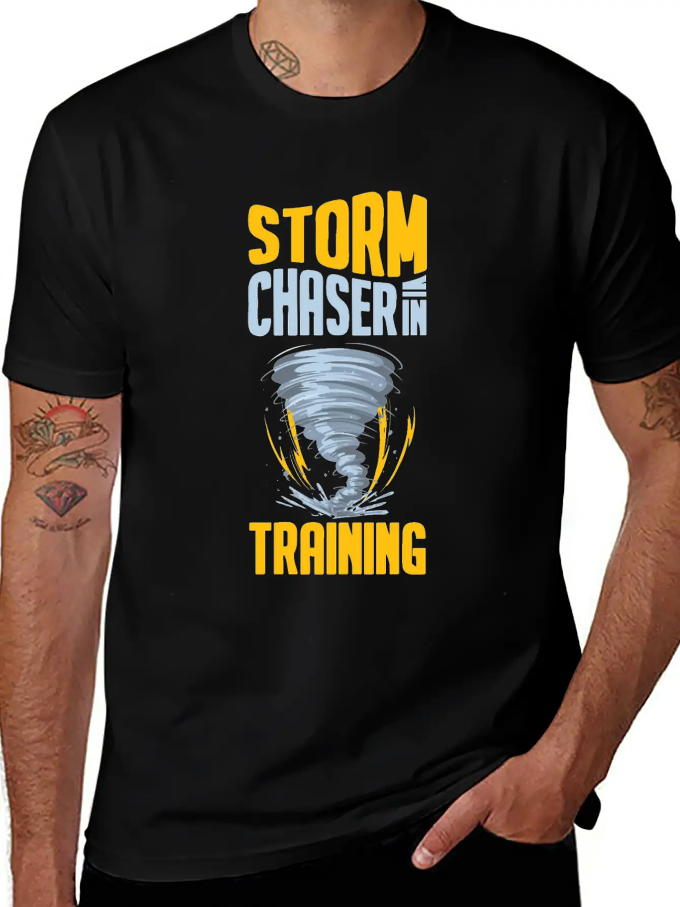 Storm Chaser Funny Tornado Twister Weather Hunter Stylish Everyday T-Shirt – Unisex Basic Cotton Tee