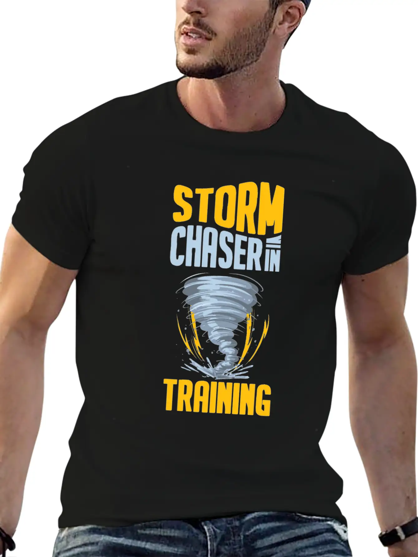 Storm Chaser Funny Tornado Twister Weather Hunter Stylish Everyday T-Shirt – Unisex Basic Cotton Tee