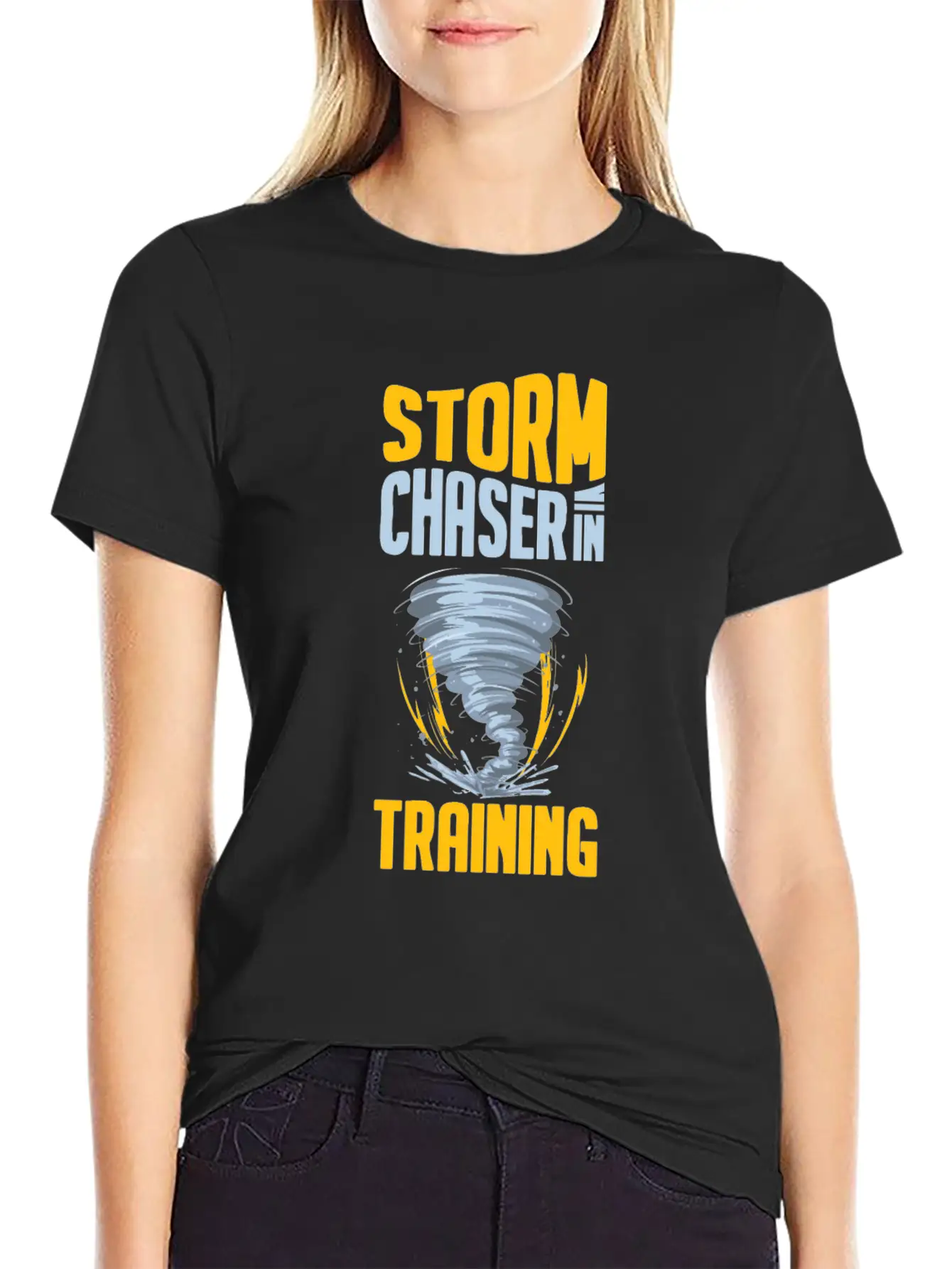 Storm Chaser Funny Tornado Twister Weather Hunter Stylish Everyday T-Shirt – Unisex Basic Cotton Tee