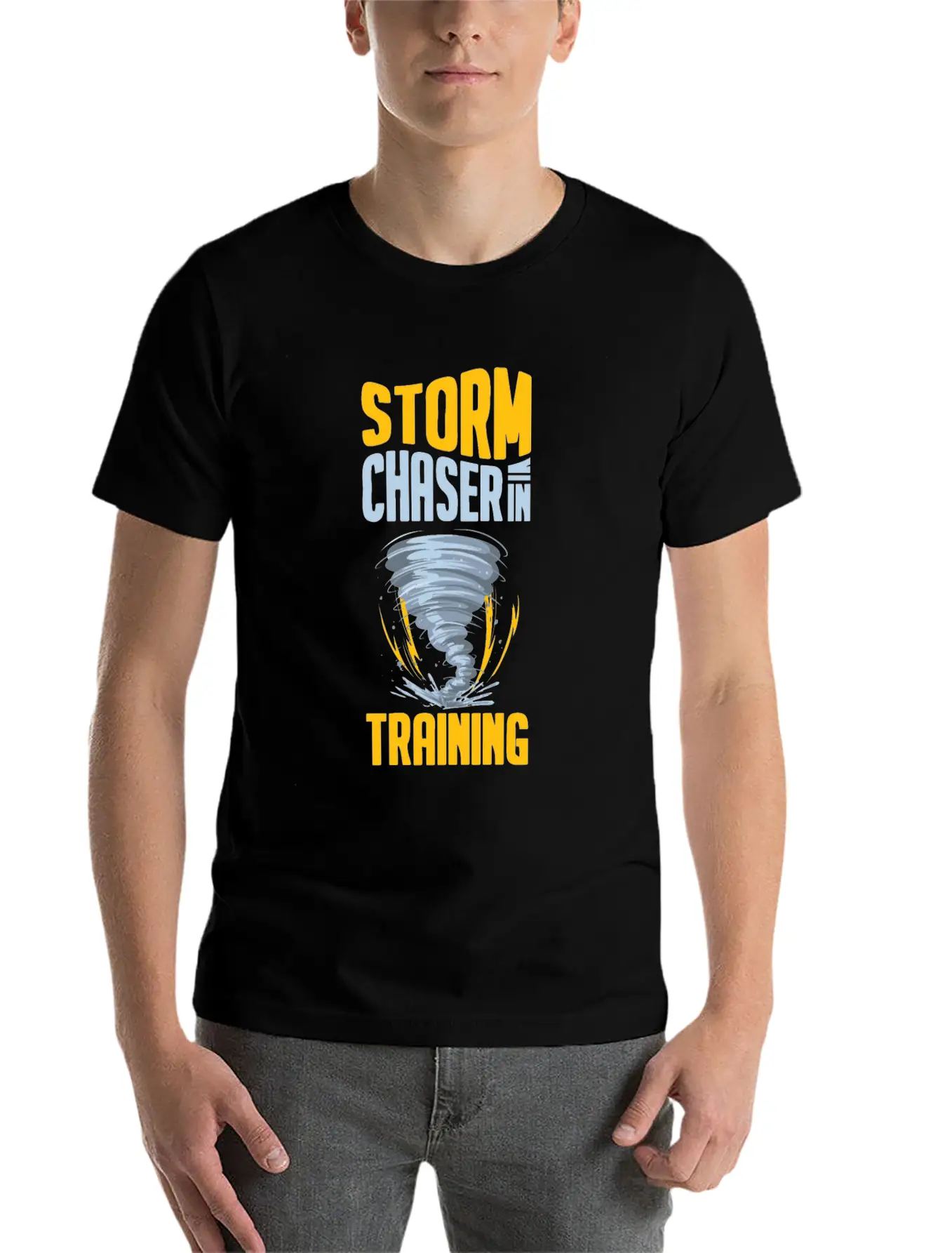 Storm Chaser Funny Tornado Twister Weather Hunter Stylish Everyday T-Shirt – Unisex Basic Cotton Tee
