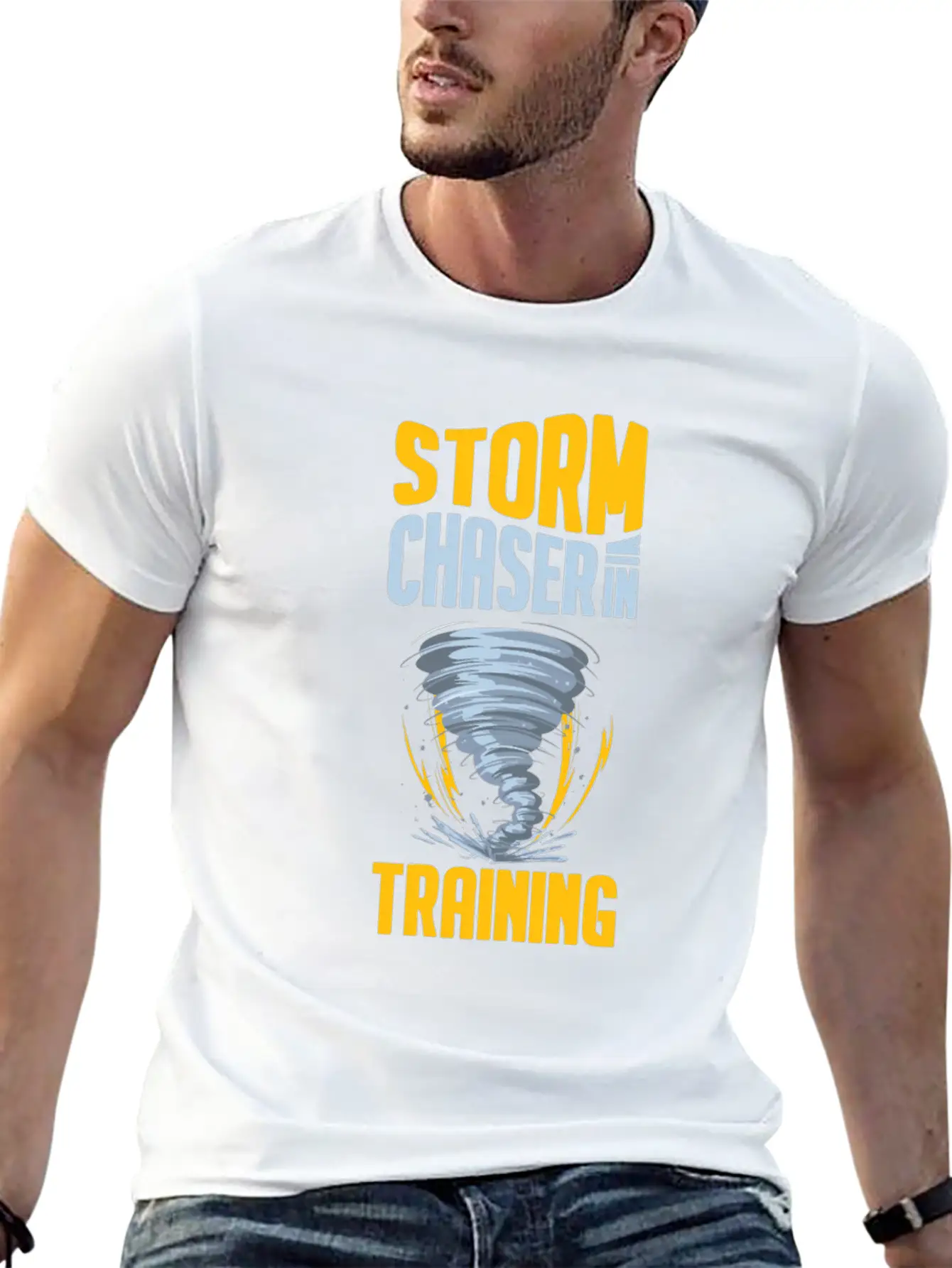 Storm Chaser Funny Tornado Twister Weather Hunter Stylish Everyday T-Shirt – Unisex Basic Cotton Tee