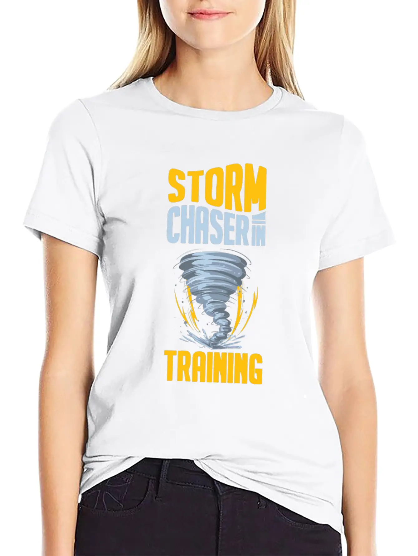 Storm Chaser Funny Tornado Twister Weather Hunter Stylish Everyday T-Shirt – Unisex Basic Cotton Tee