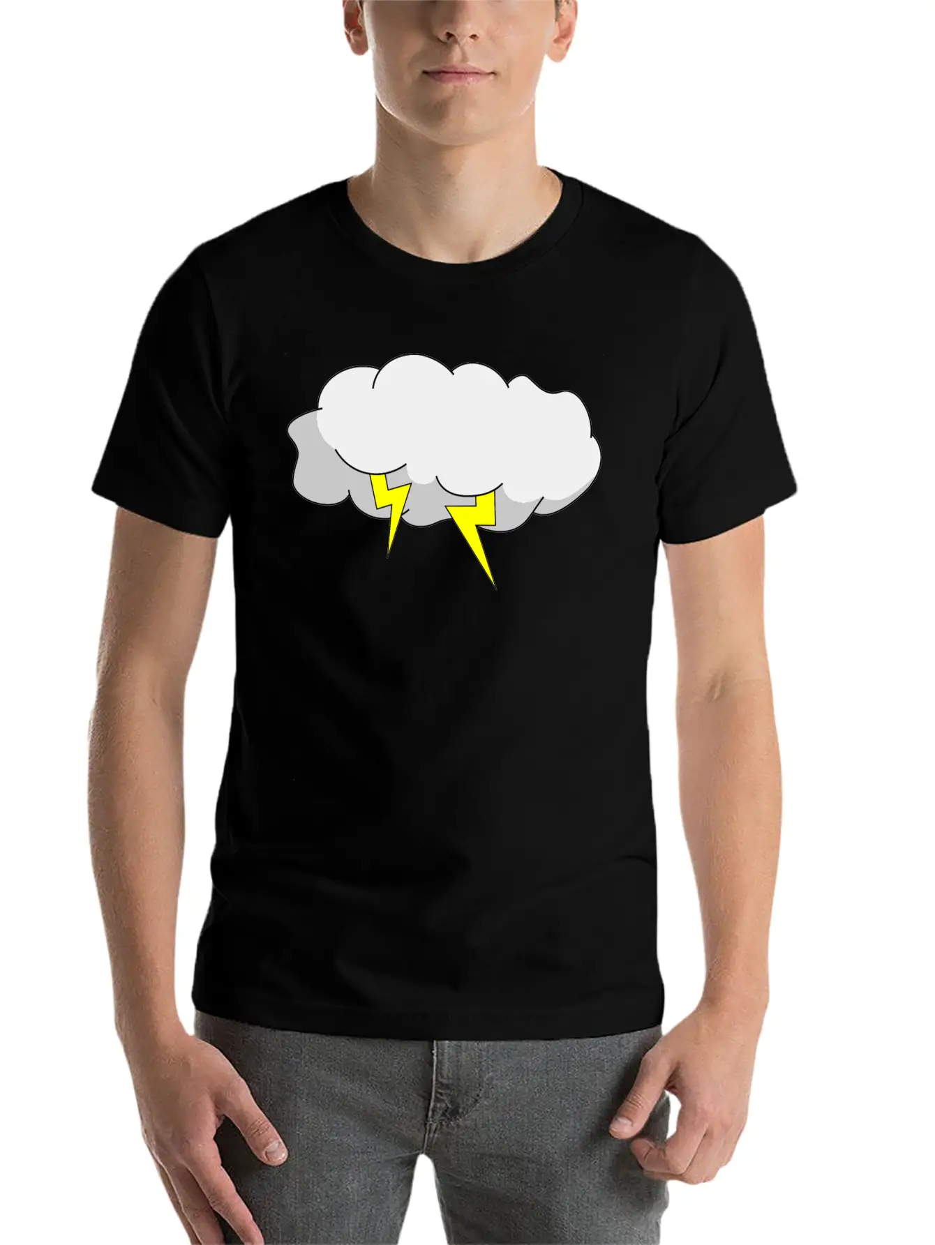 Storm Cloud Basic Graphic T-Shirt – Daily Comfort In Soft Cotton